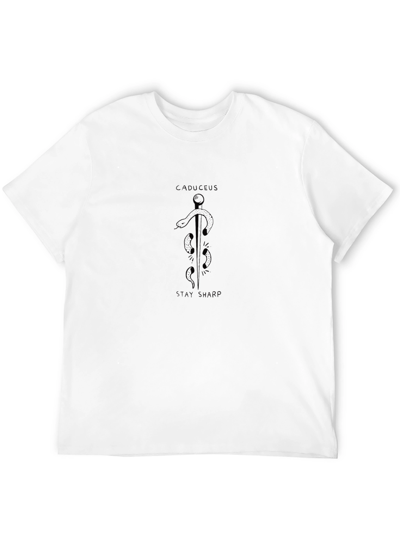 Caduceus Stay Sharp Graphic T-Shirt