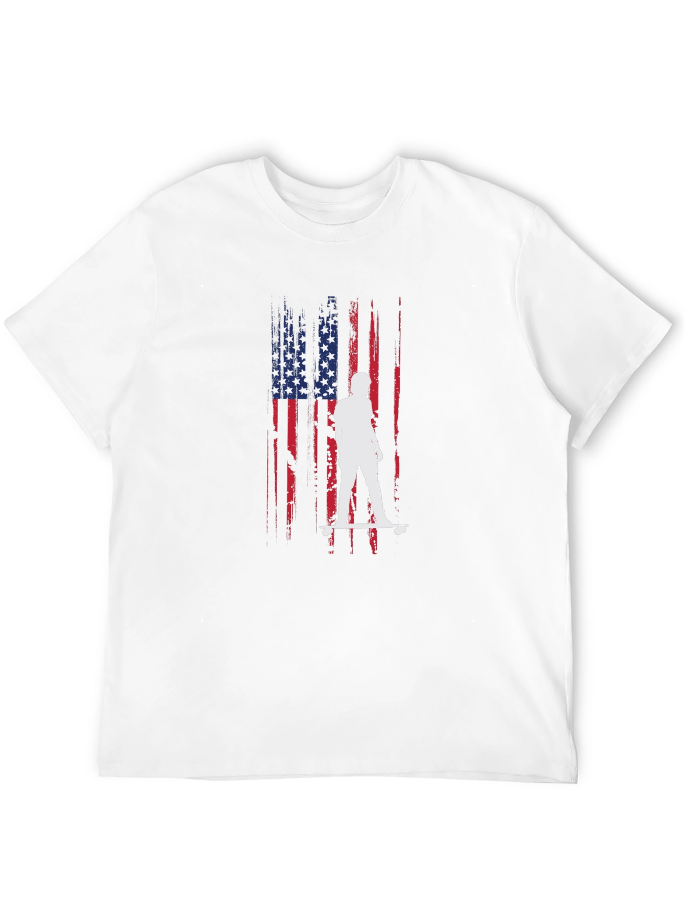 American Flag Skateboarder Graphic Tee