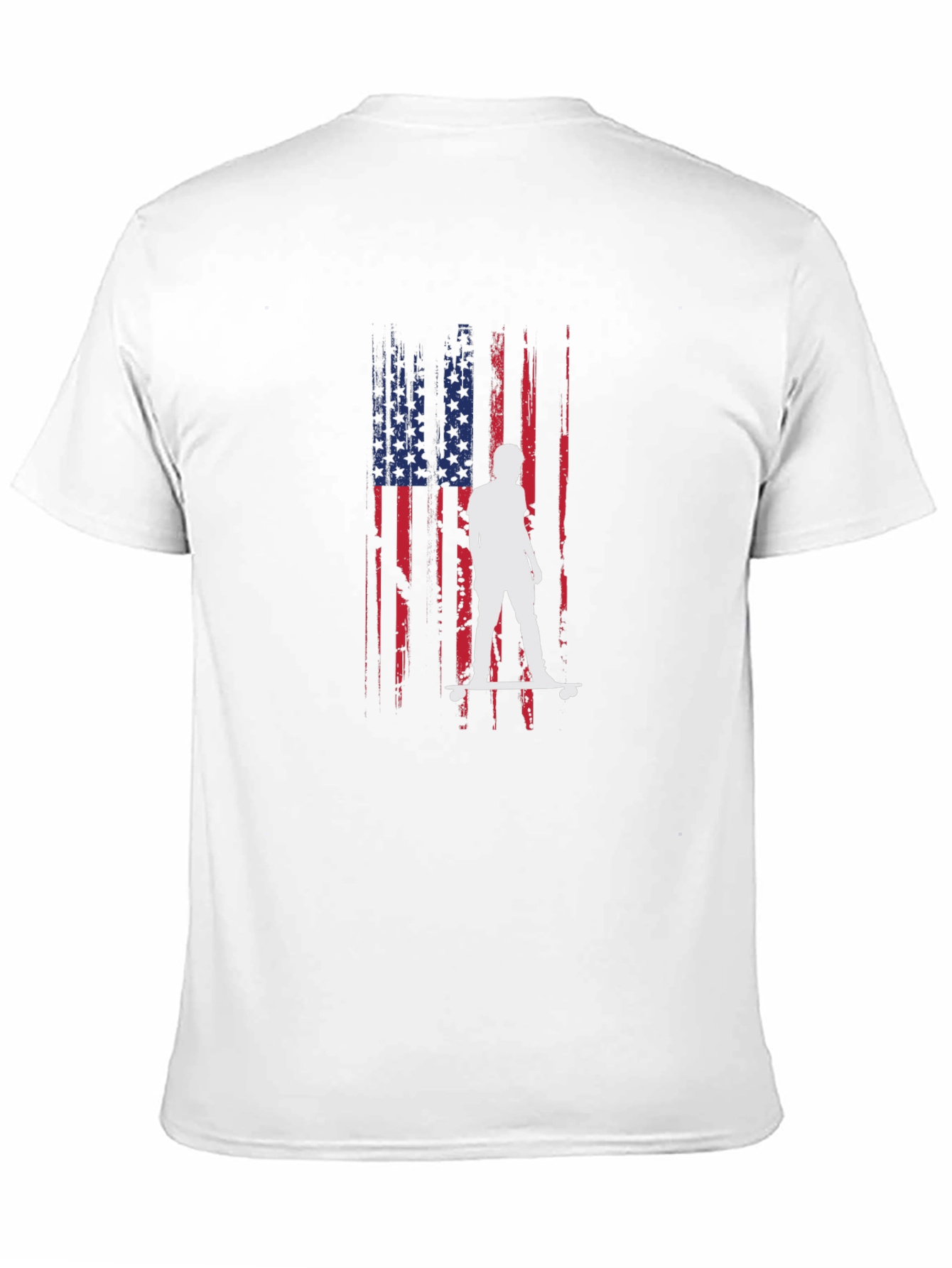 American Flag Skateboarder Graphic Tee