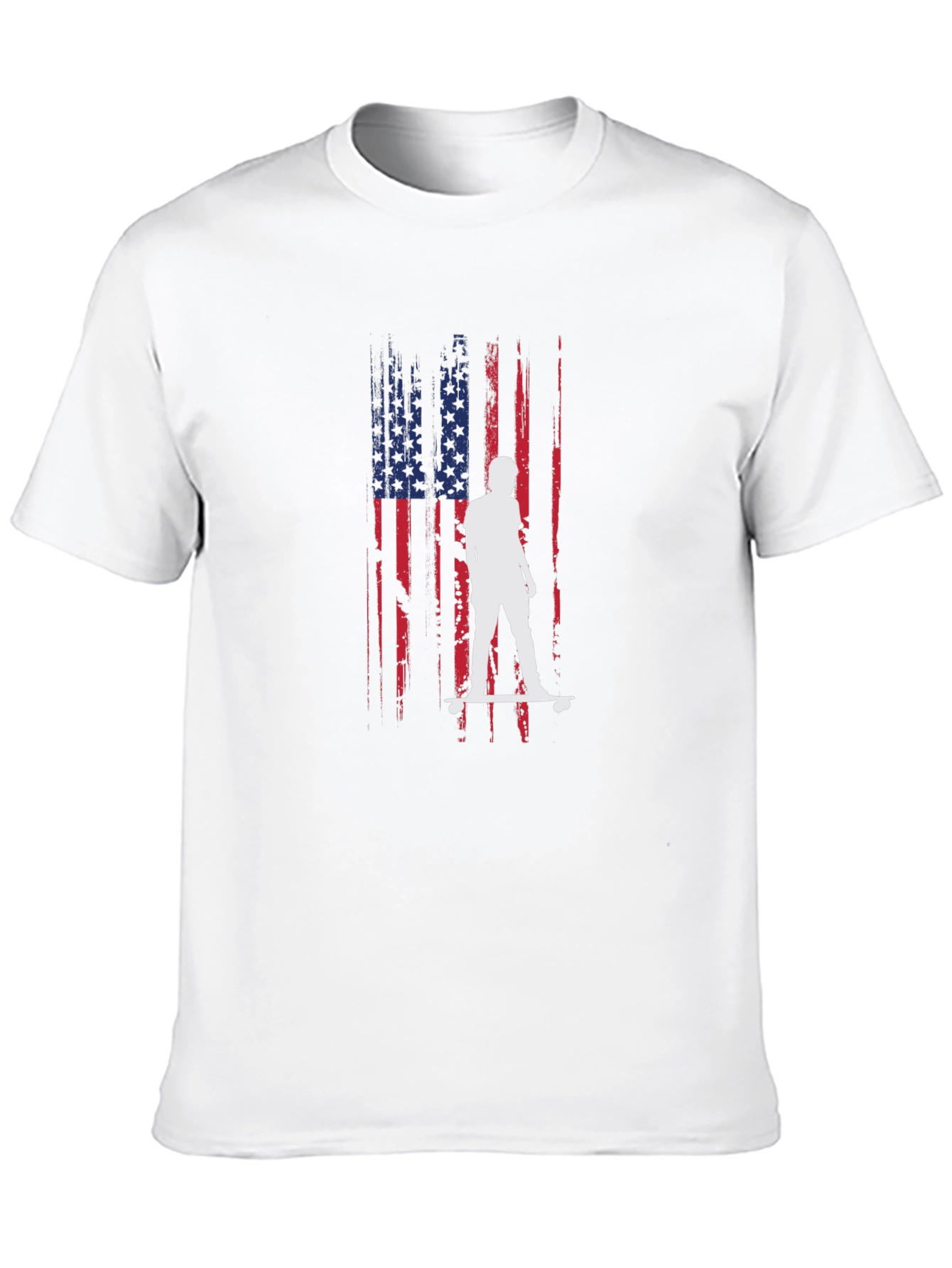 American Flag Skateboarder Graphic Tee