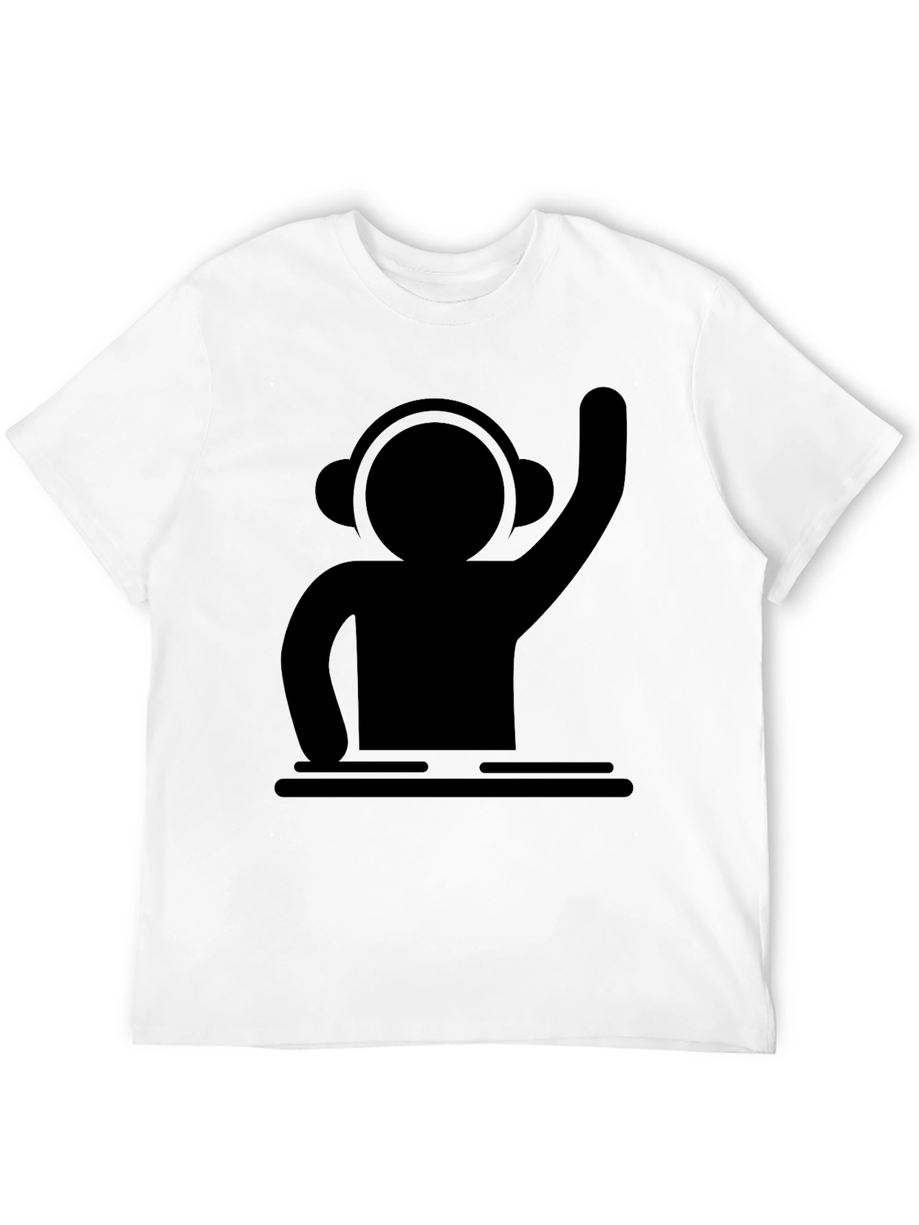 DJ Graphic T-Shirt - Black Cotton Tee