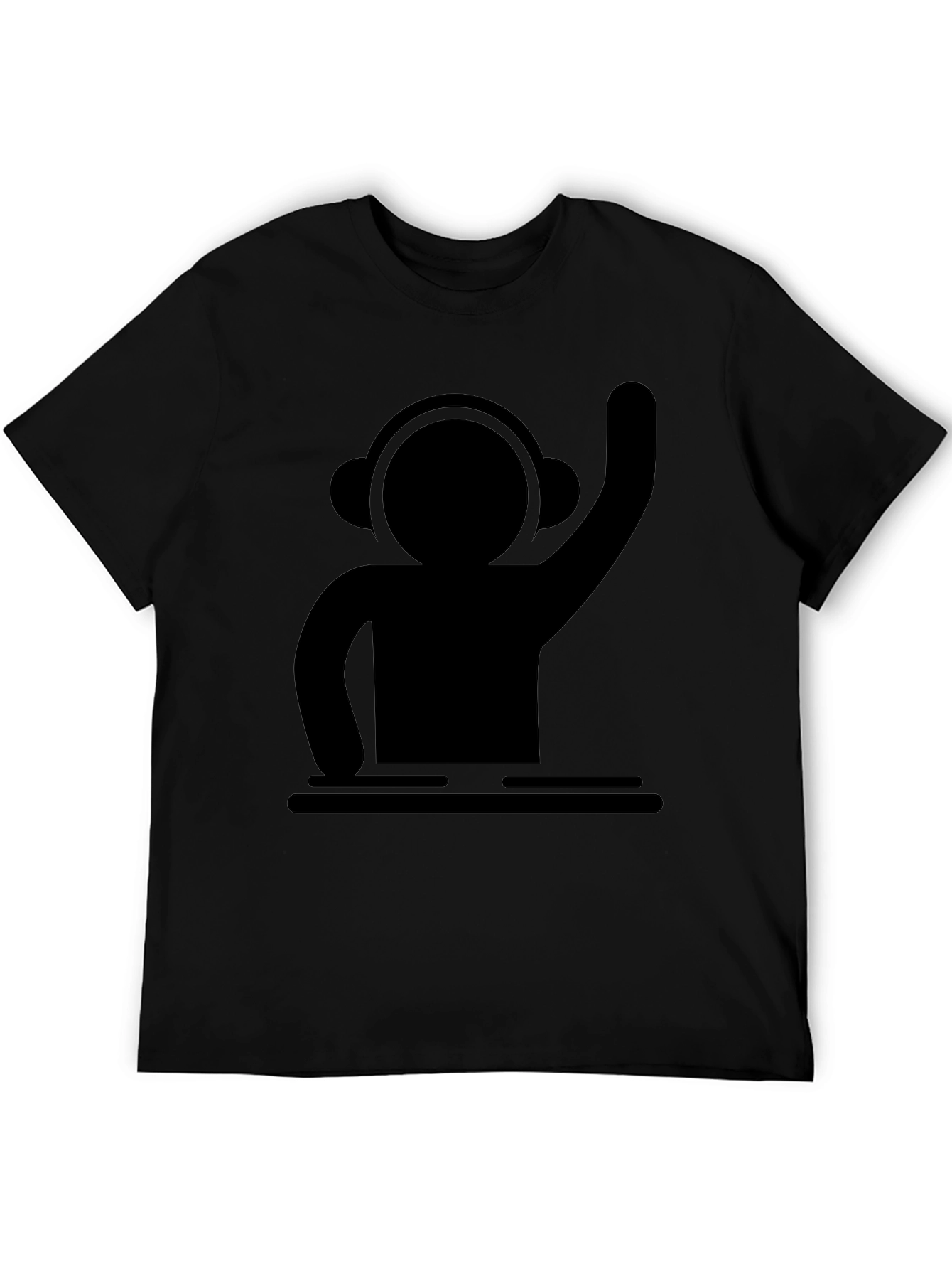 DJ Graphic T-Shirt - Black Cotton Tee