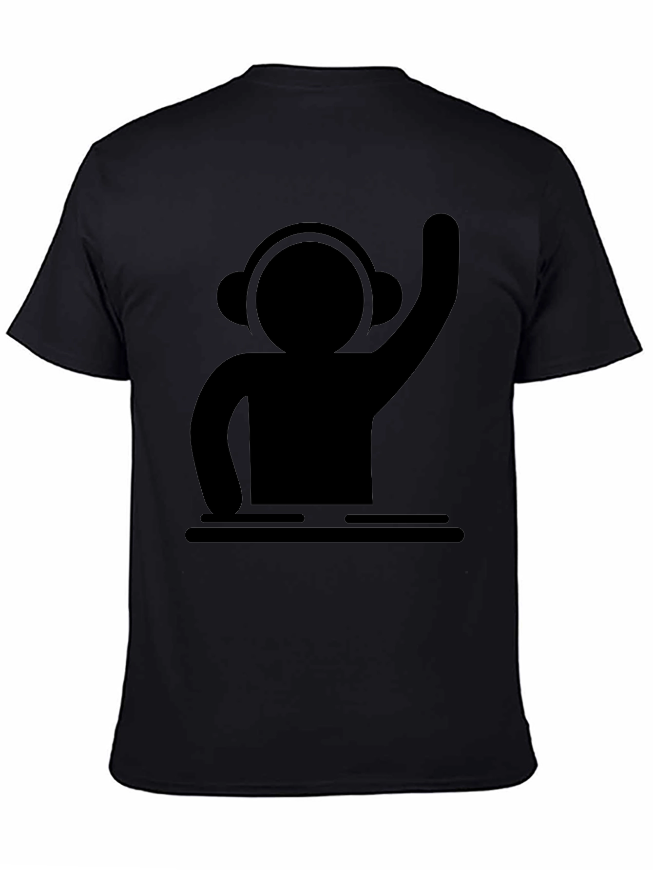 DJ Graphic T-Shirt - Black Cotton Tee