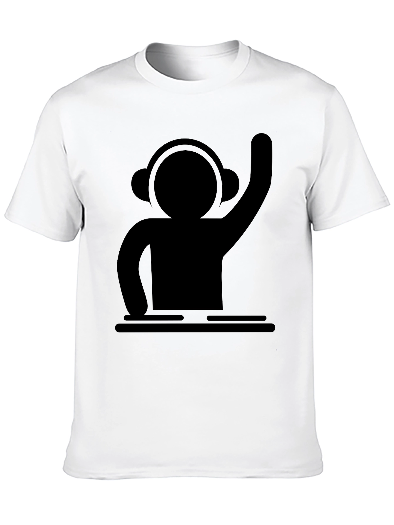 DJ Graphic T-Shirt - Black Cotton Tee