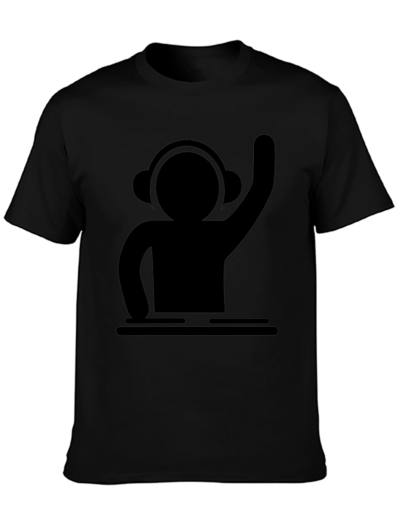 DJ Graphic T-Shirt - Black Cotton Tee