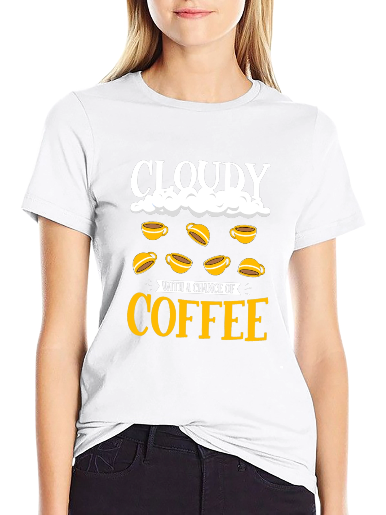 Cloudy with a Chance of Coffee T-Shirt