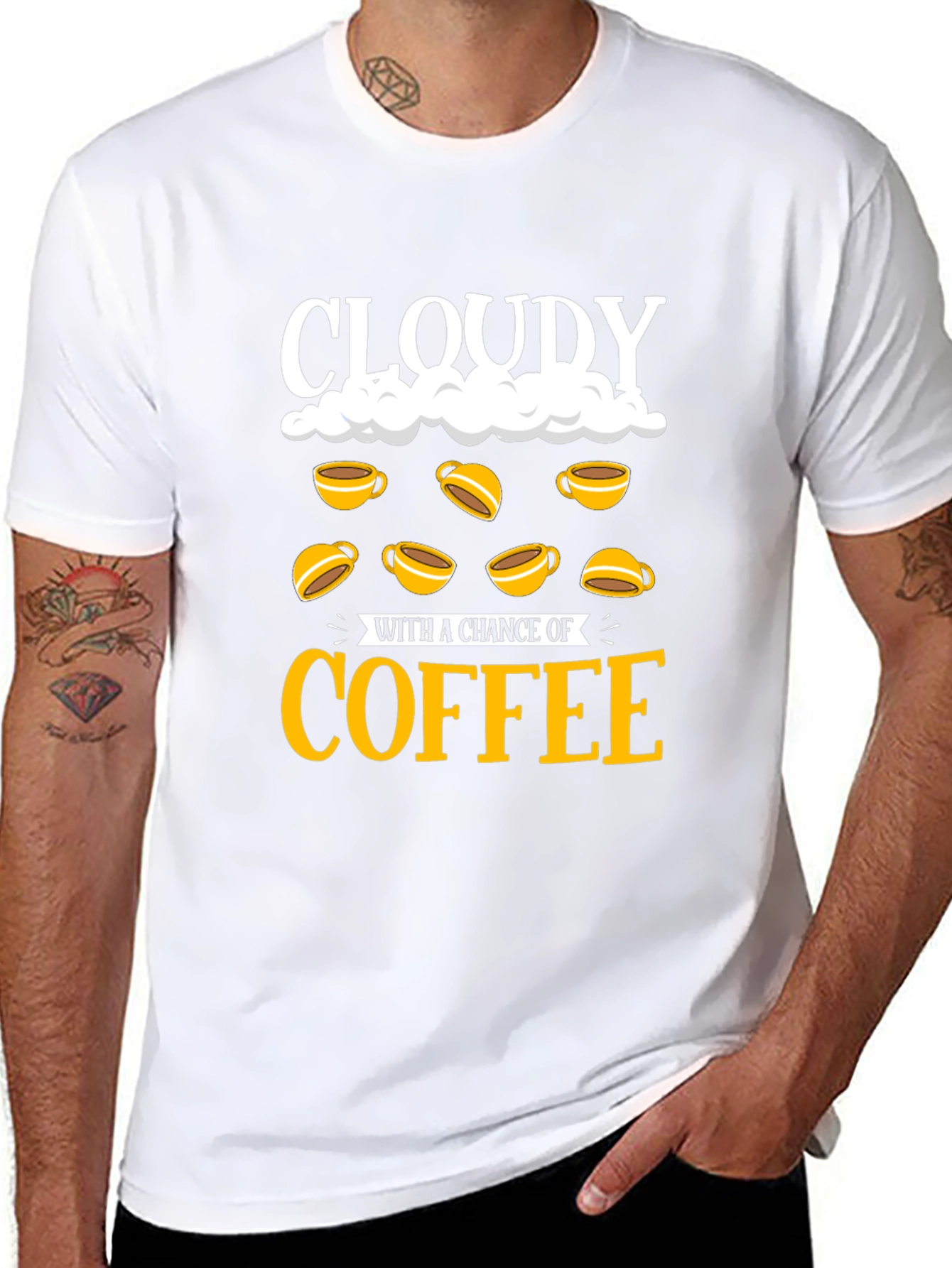 Cloudy with a Chance of Coffee T-Shirt