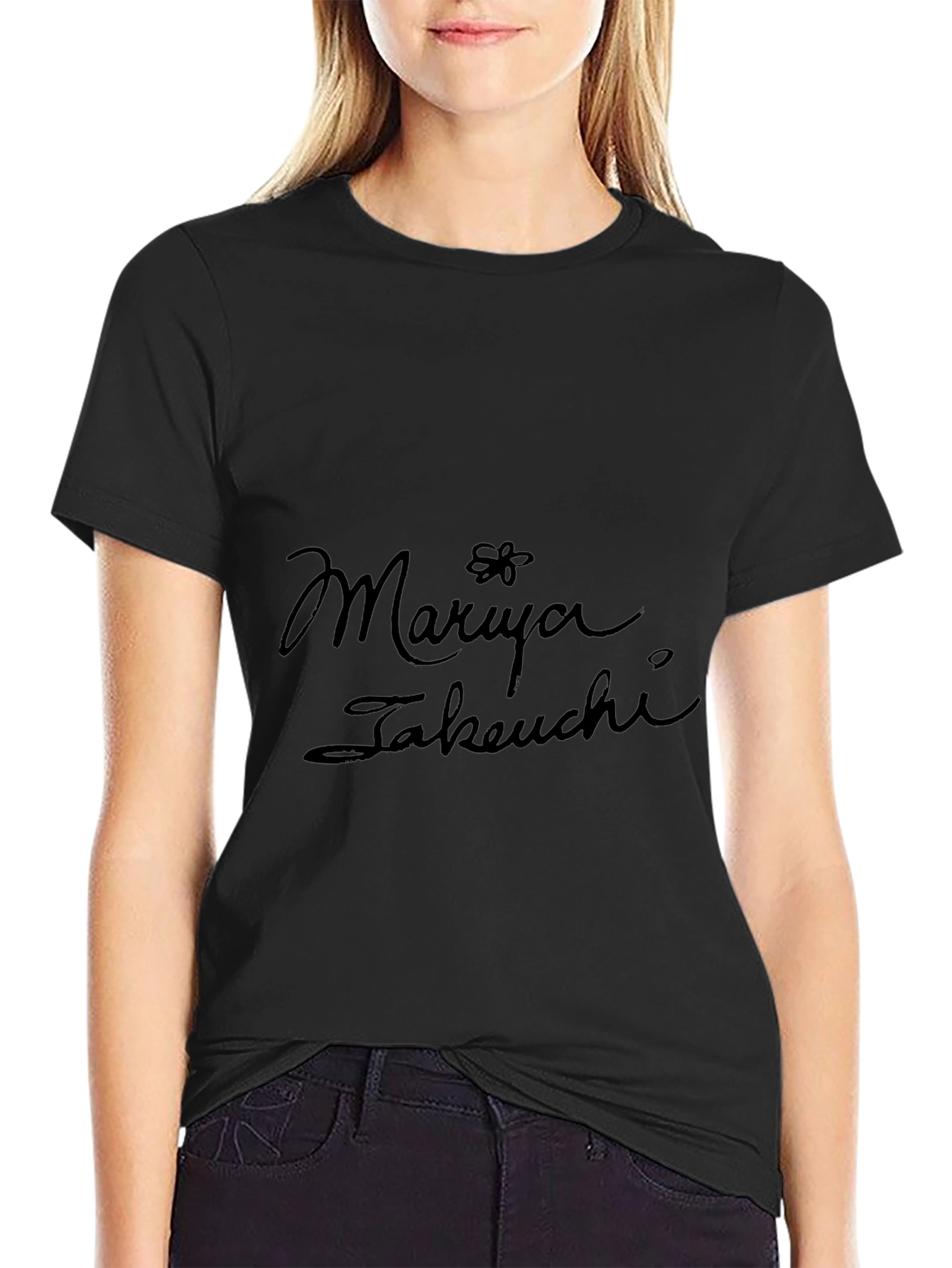 Mariya Takeuchi Black T-Shirt