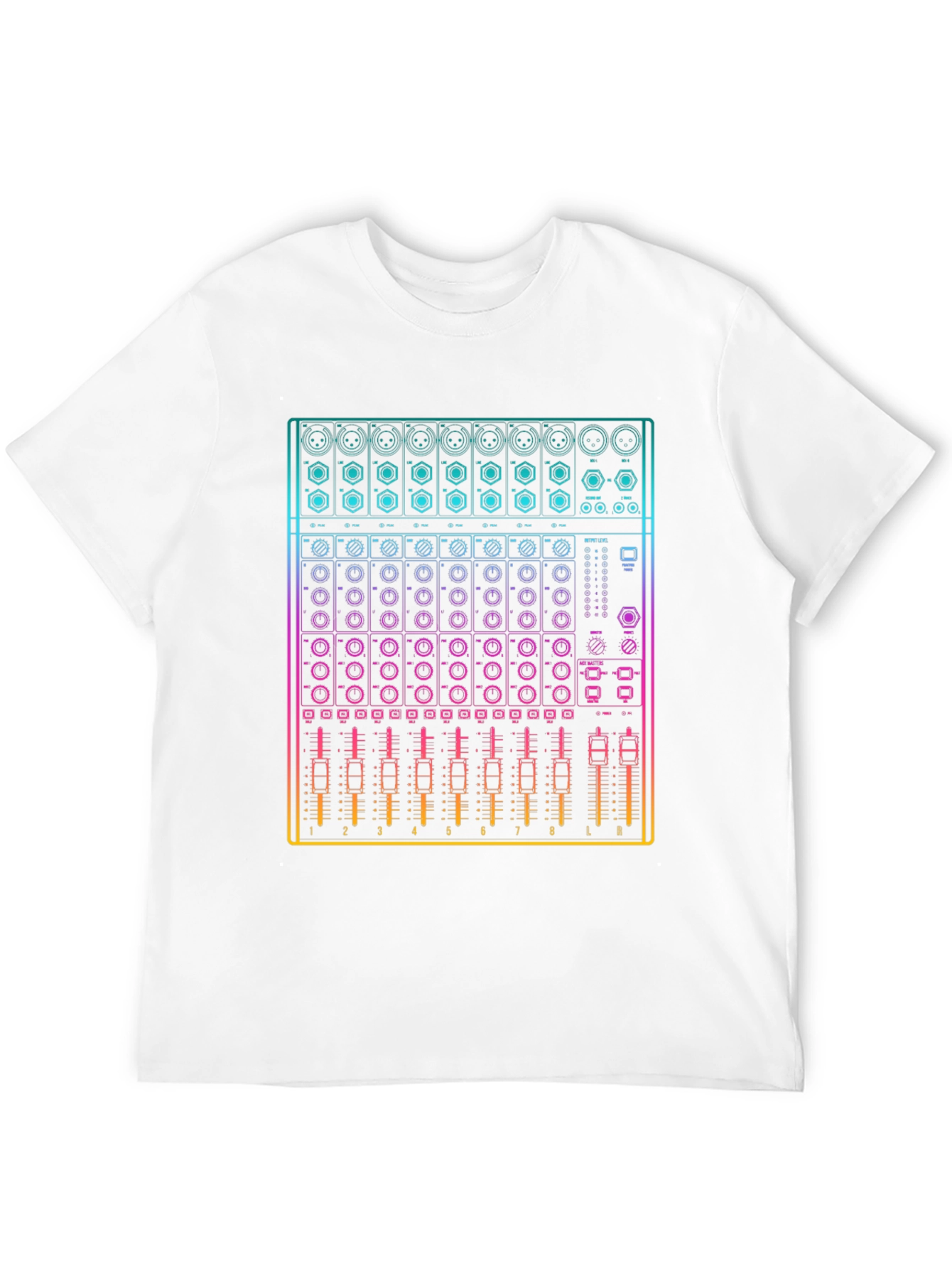 DJ Mixer Graphic Tee - Music Producer Shirt