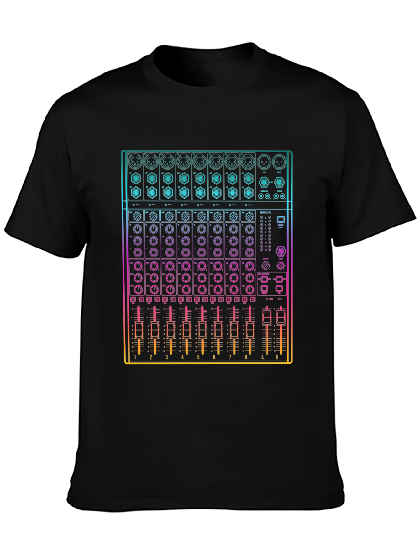 DJ Mixer Graphic Tee - Music Producer Shirt