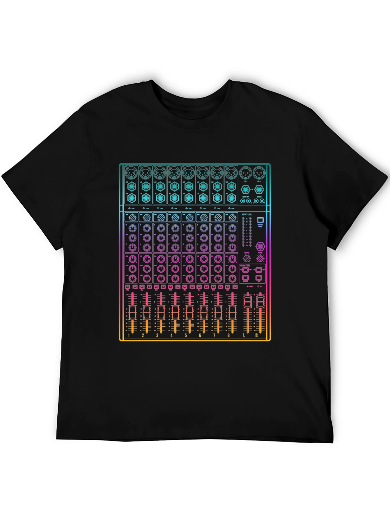 DJ Mixer Graphic Tee - Music Producer Shirt