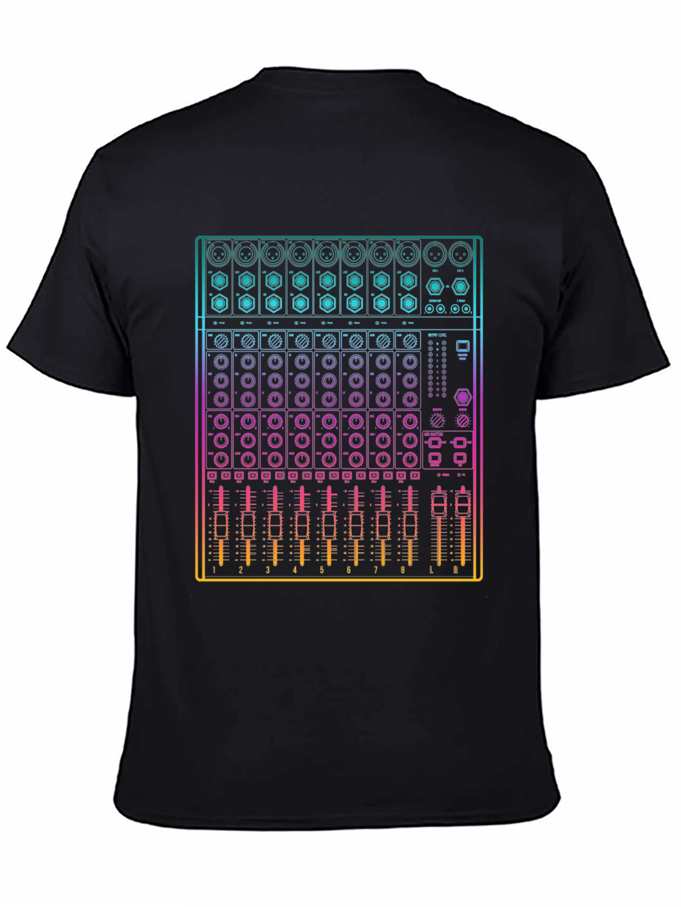 DJ Mixer Graphic Tee - Music Producer Shirt