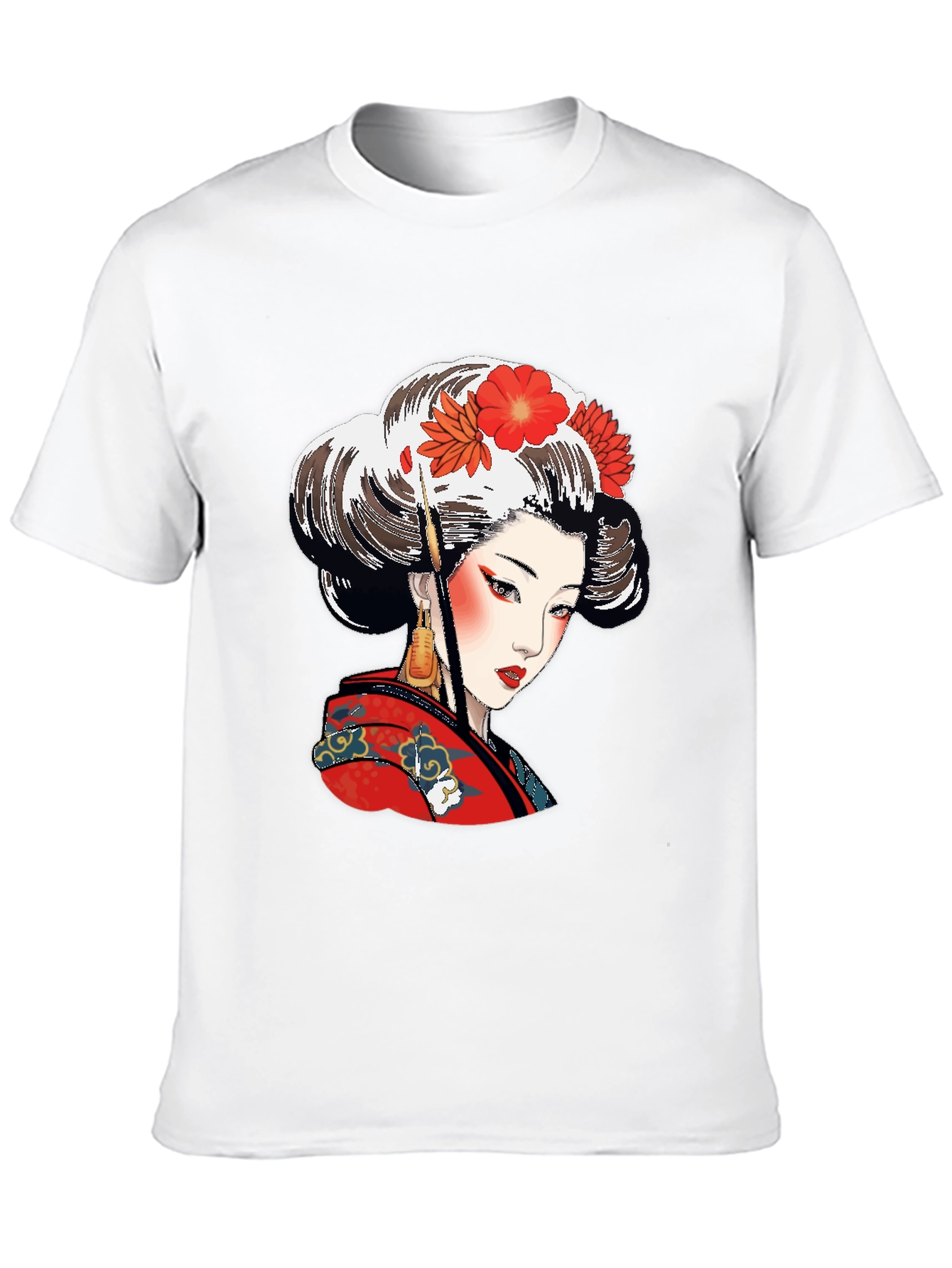 Geisha Graphic Black T-Shirt