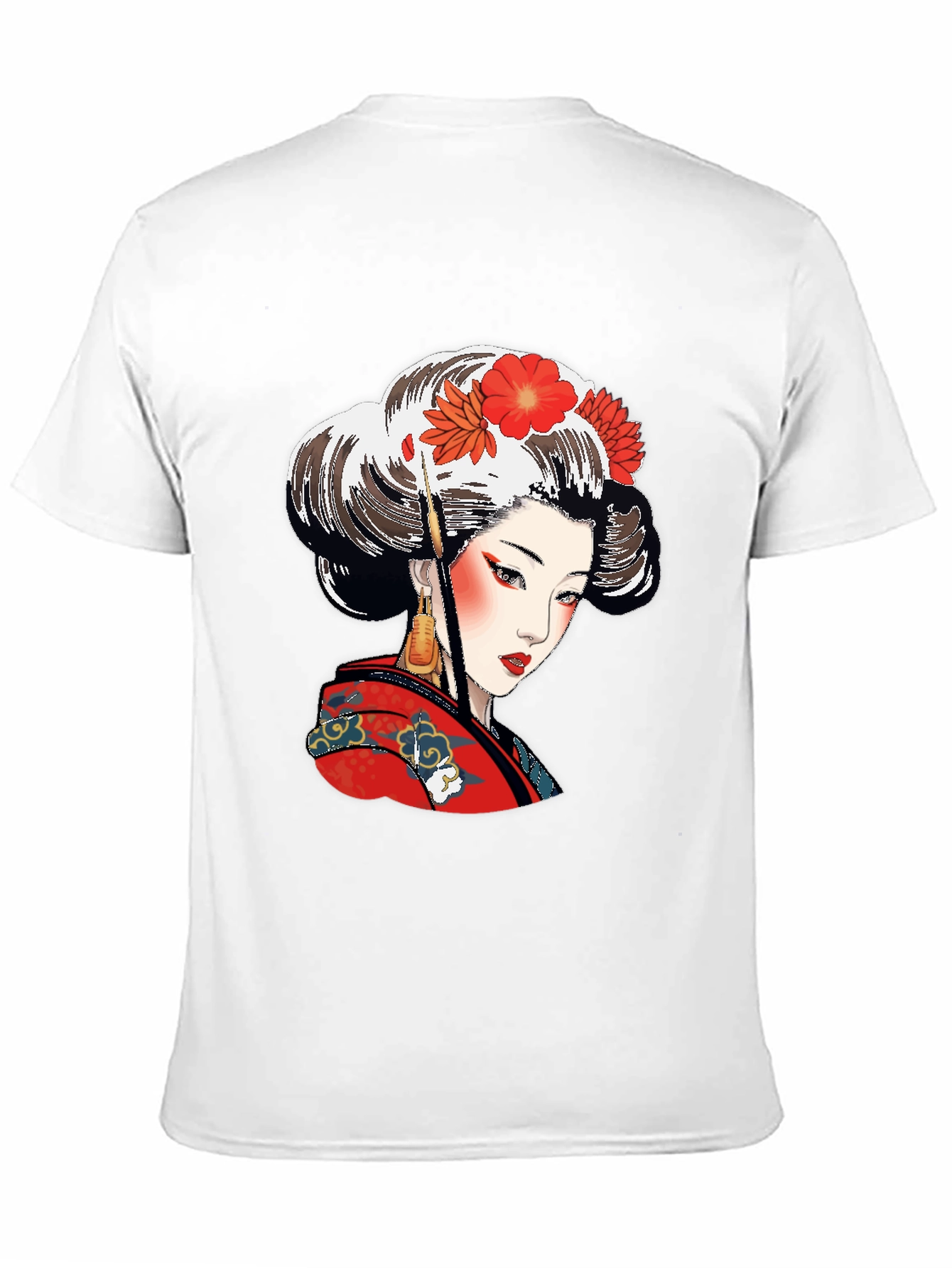 Geisha Graphic Black T-Shirt