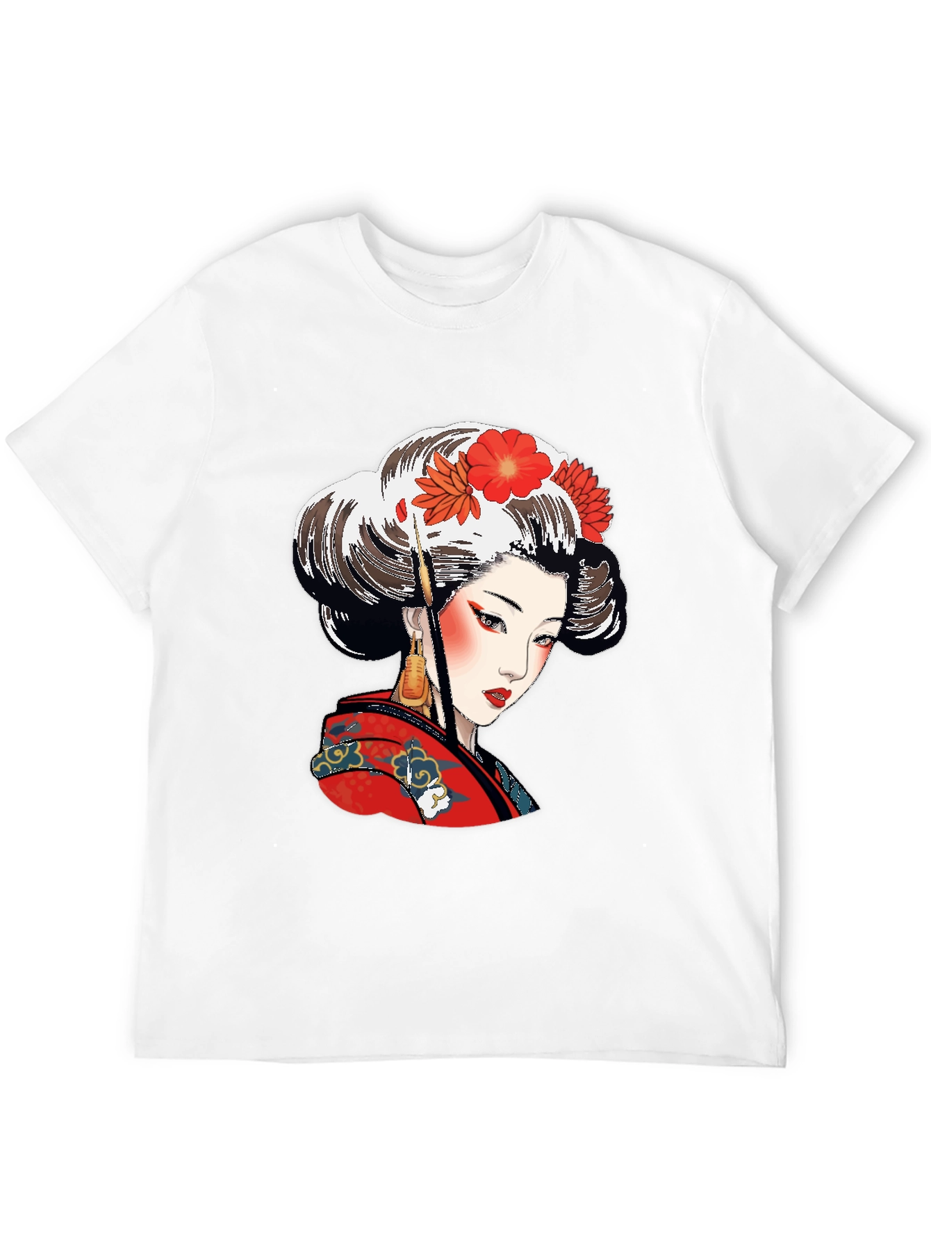 Geisha Graphic Black T-Shirt