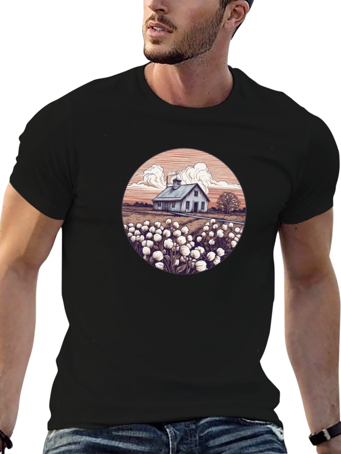 Cotton Field Barn T-Shirt