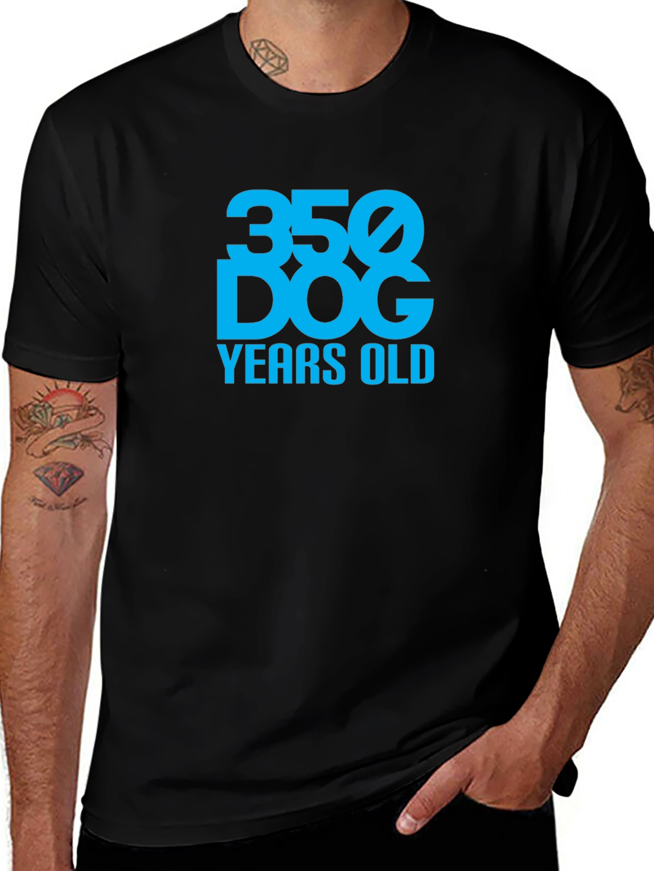 350 Dog Years Old T-Shirt Funny Birthday Gift