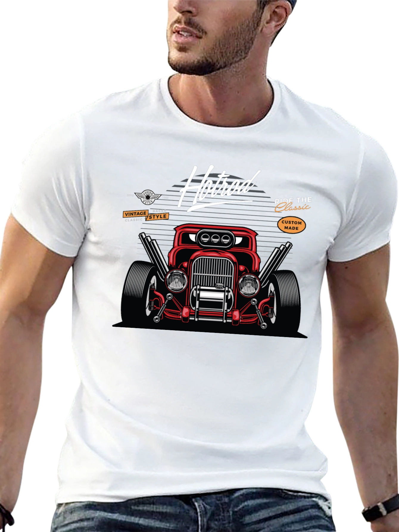 Hot Rod Graphic T-Shirt - Classic Car Tee