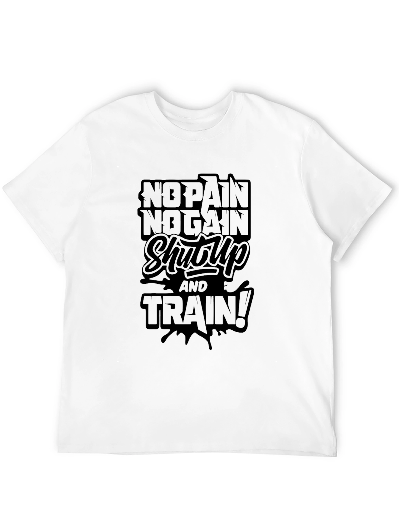 No Pain No Gain Black Graphic Tee