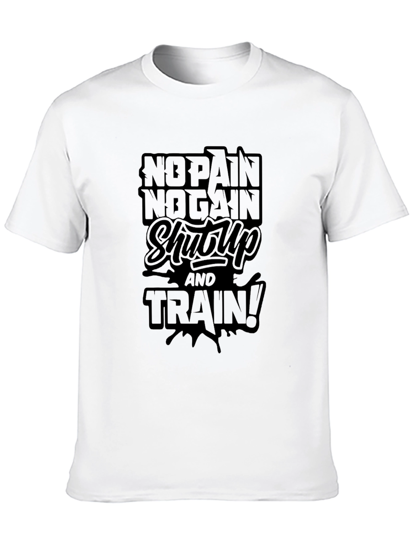 No Pain No Gain Black Graphic Tee