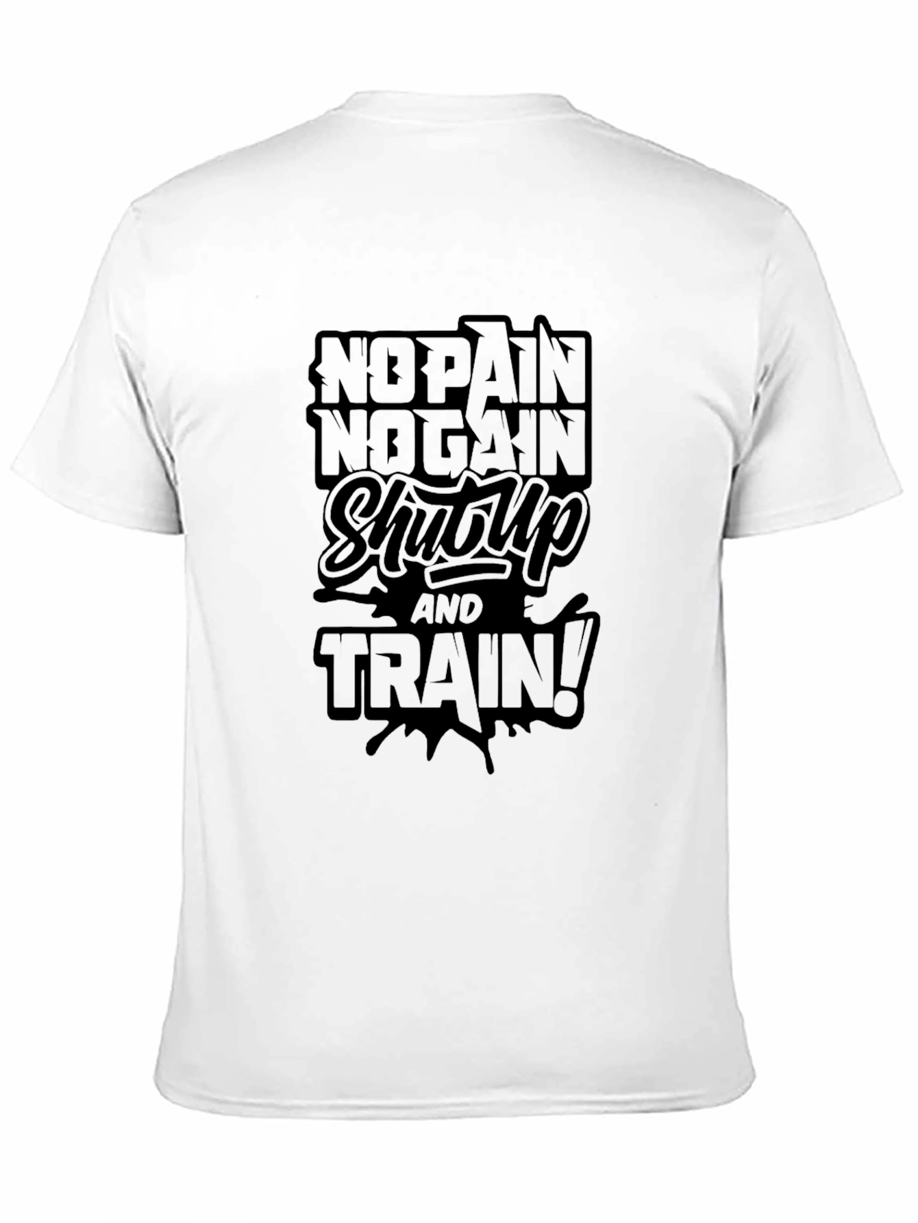 No Pain No Gain Black Graphic Tee