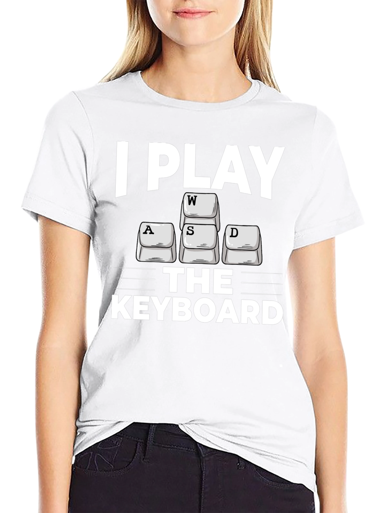 I Play WASD Keyboard Gamer T-Shirt