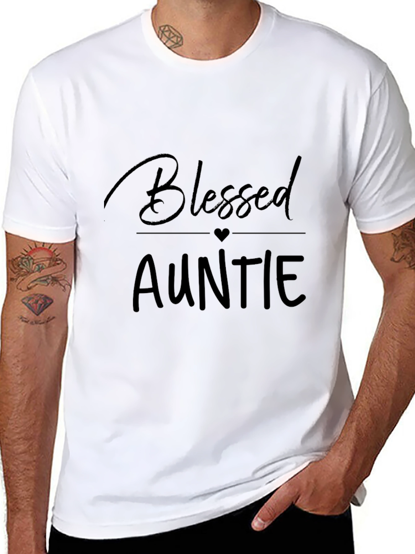Blessed Auntie Black T-Shirt