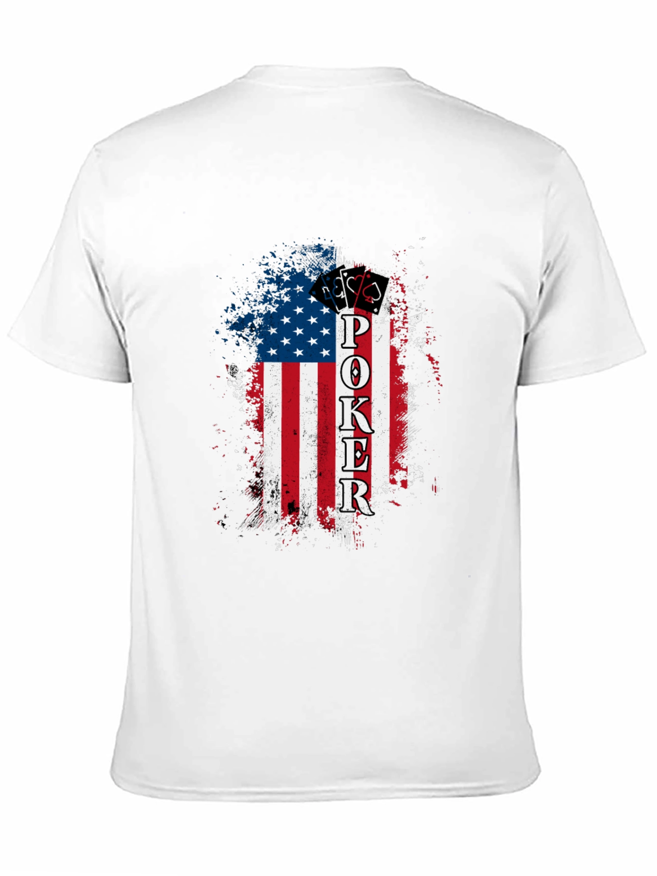 Poker American Flag Graphic Tee