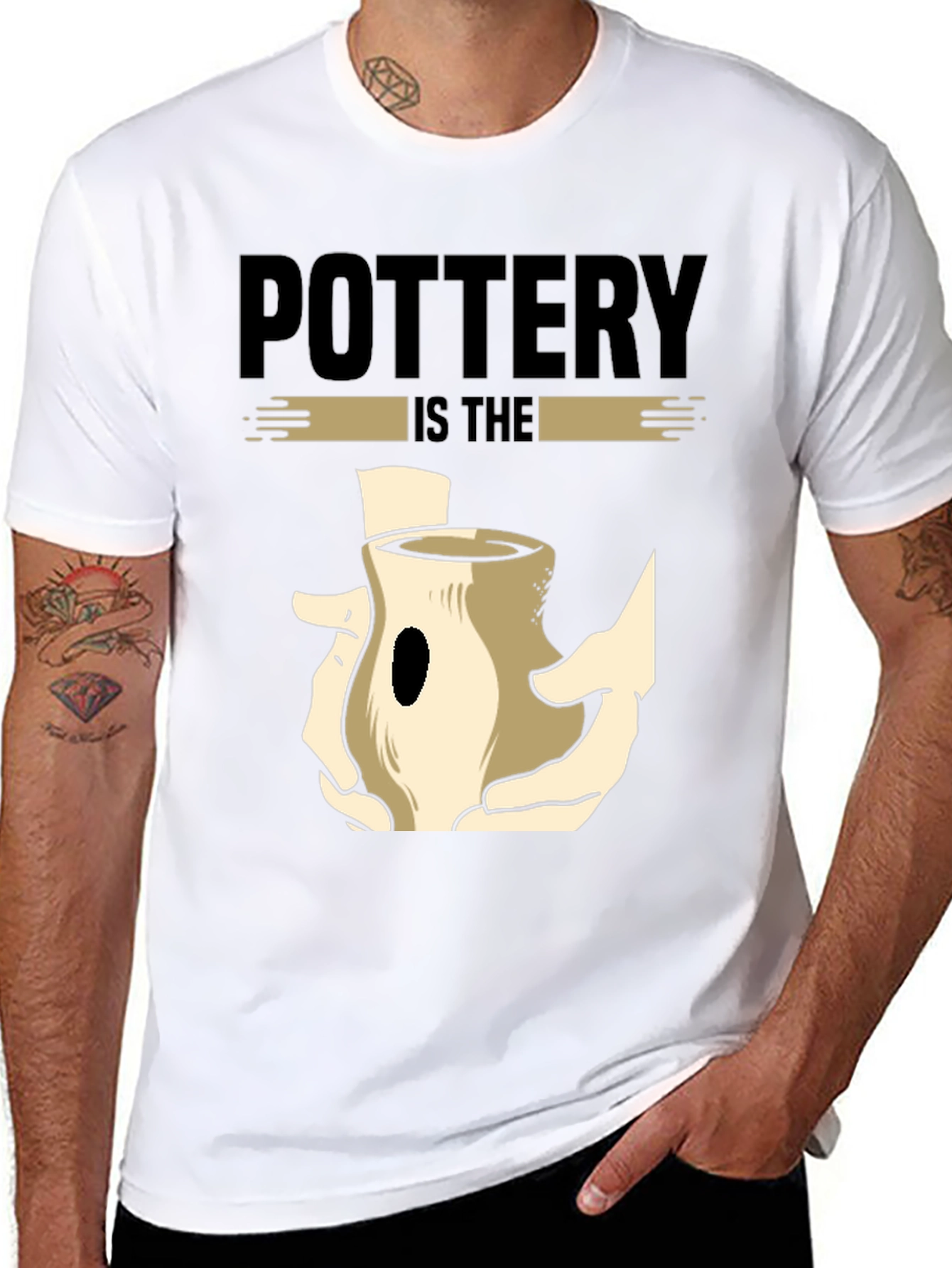 Pottery is The Art Black Graphic T-Shirt