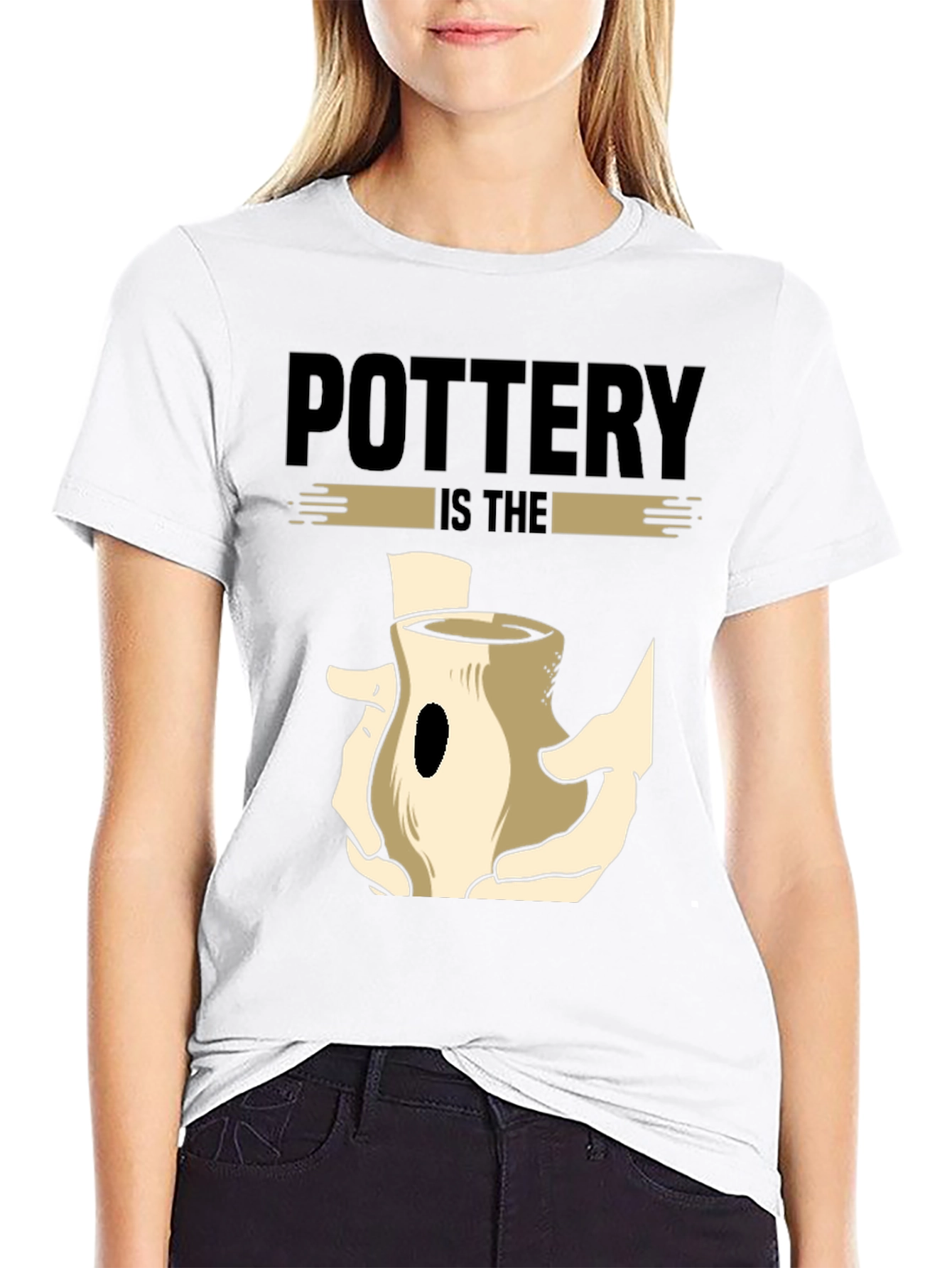Pottery is The Art Black Graphic T-Shirt