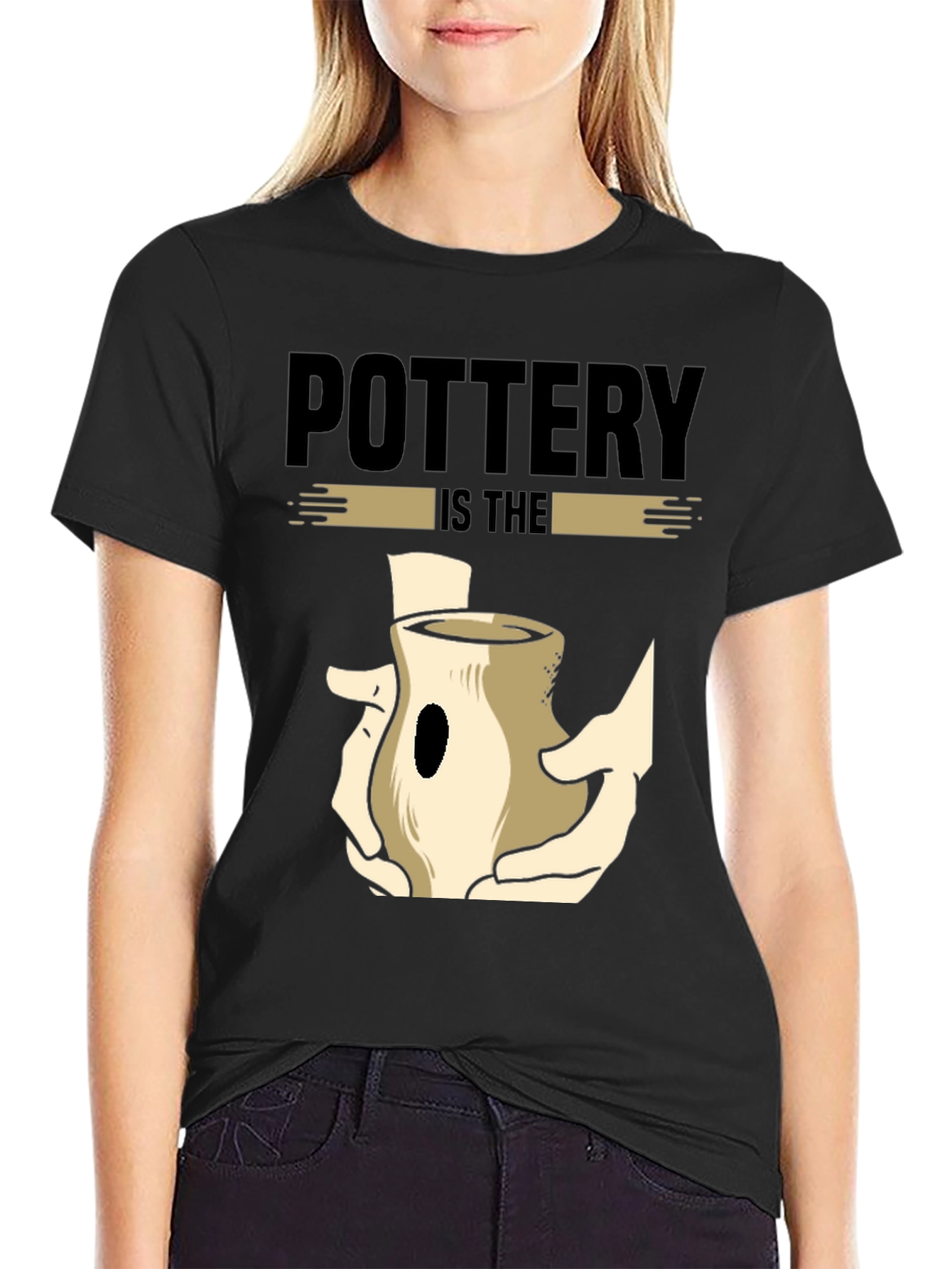 Pottery is The Art Black Graphic T-Shirt