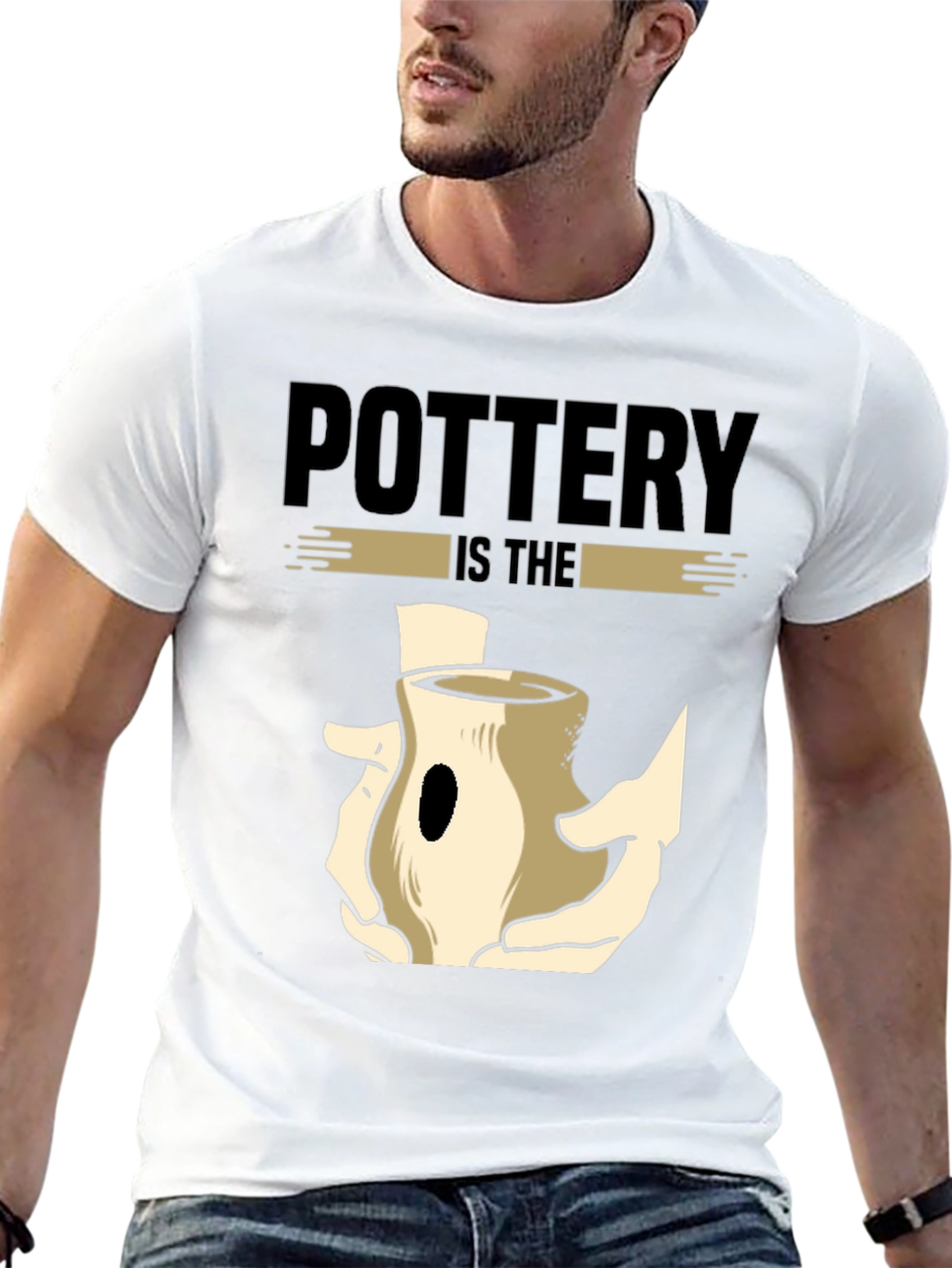 Pottery is The Art Black Graphic T-Shirt