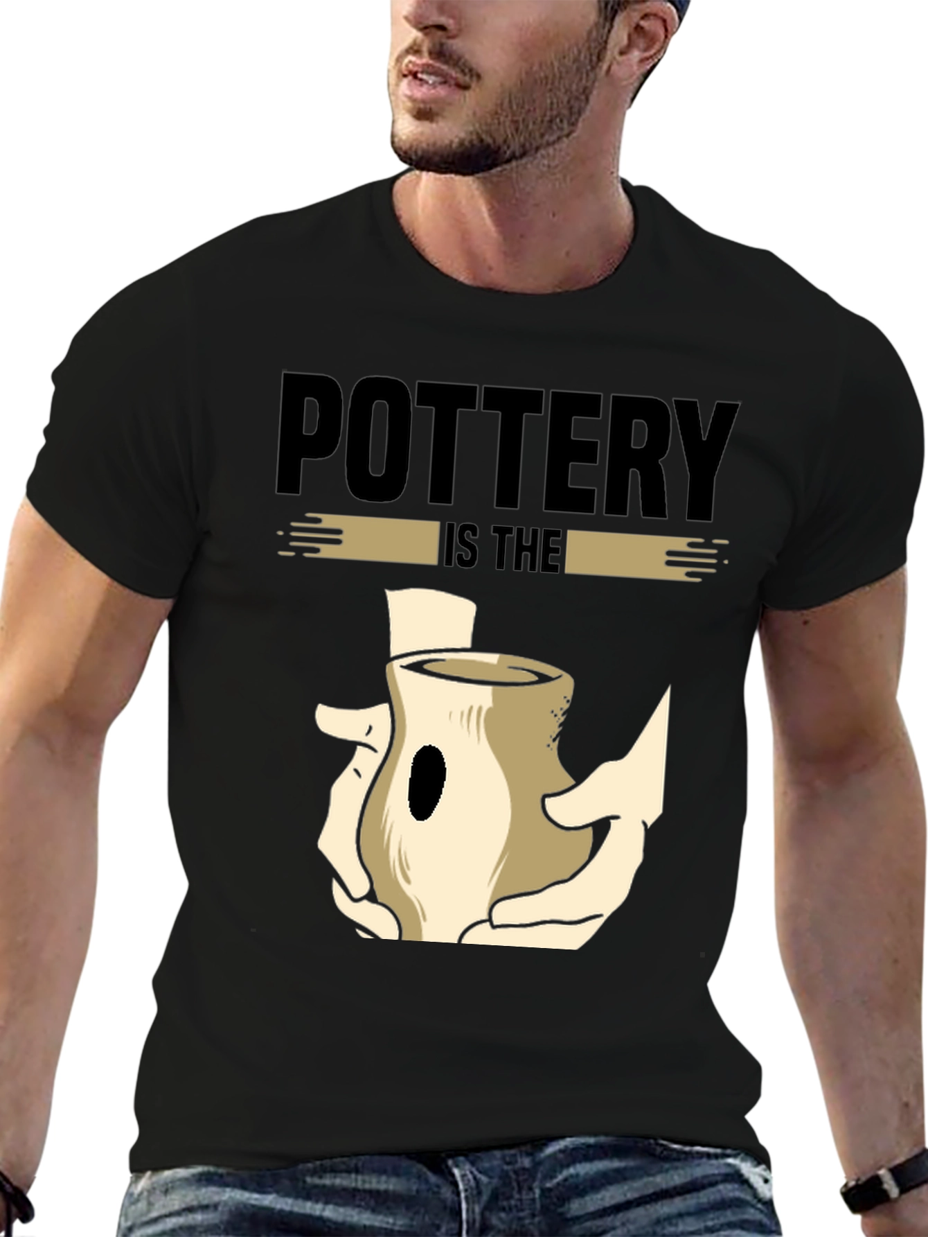 Pottery is The Art Black Graphic T-Shirt