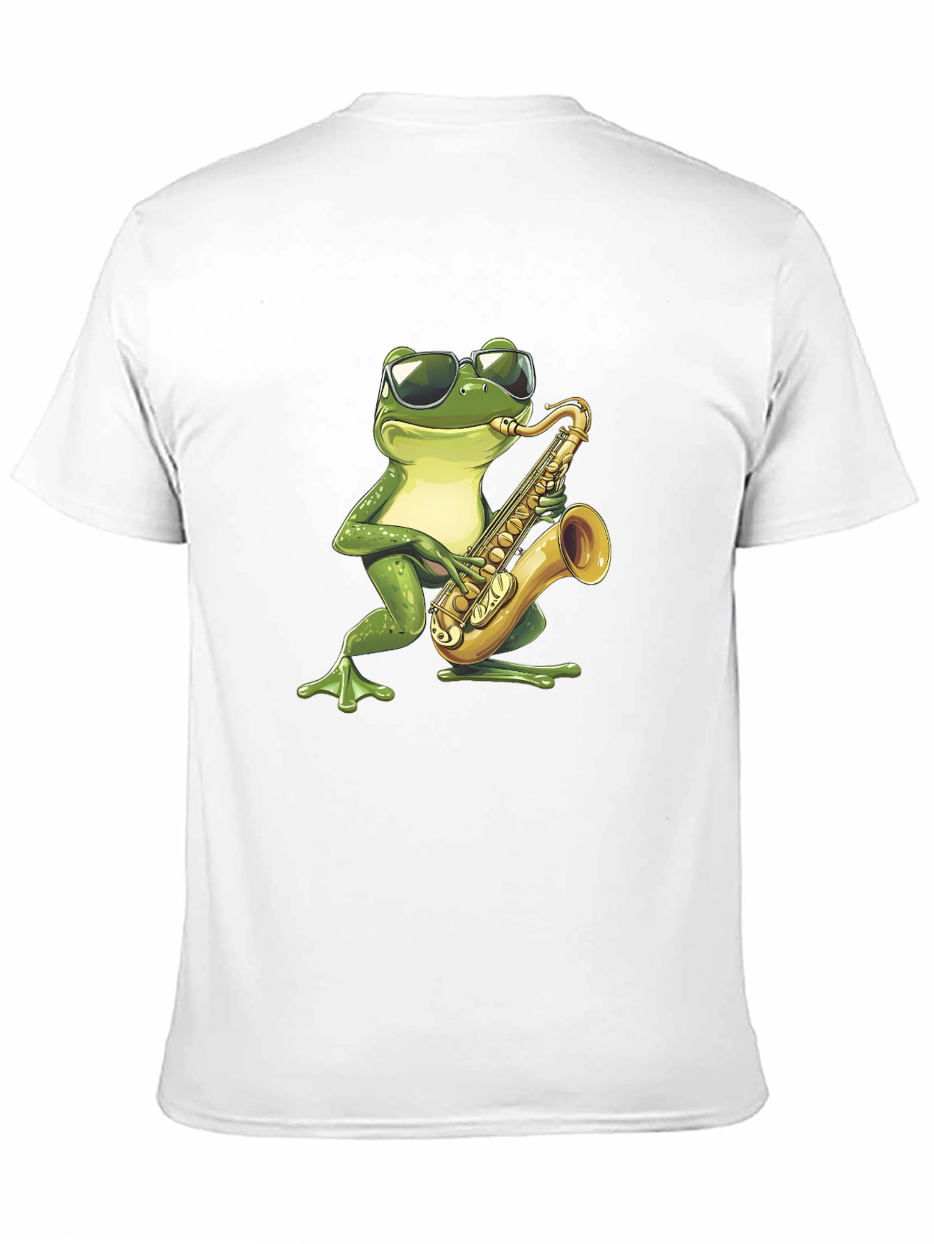 Frog Sax Player Graphic T-Shirt