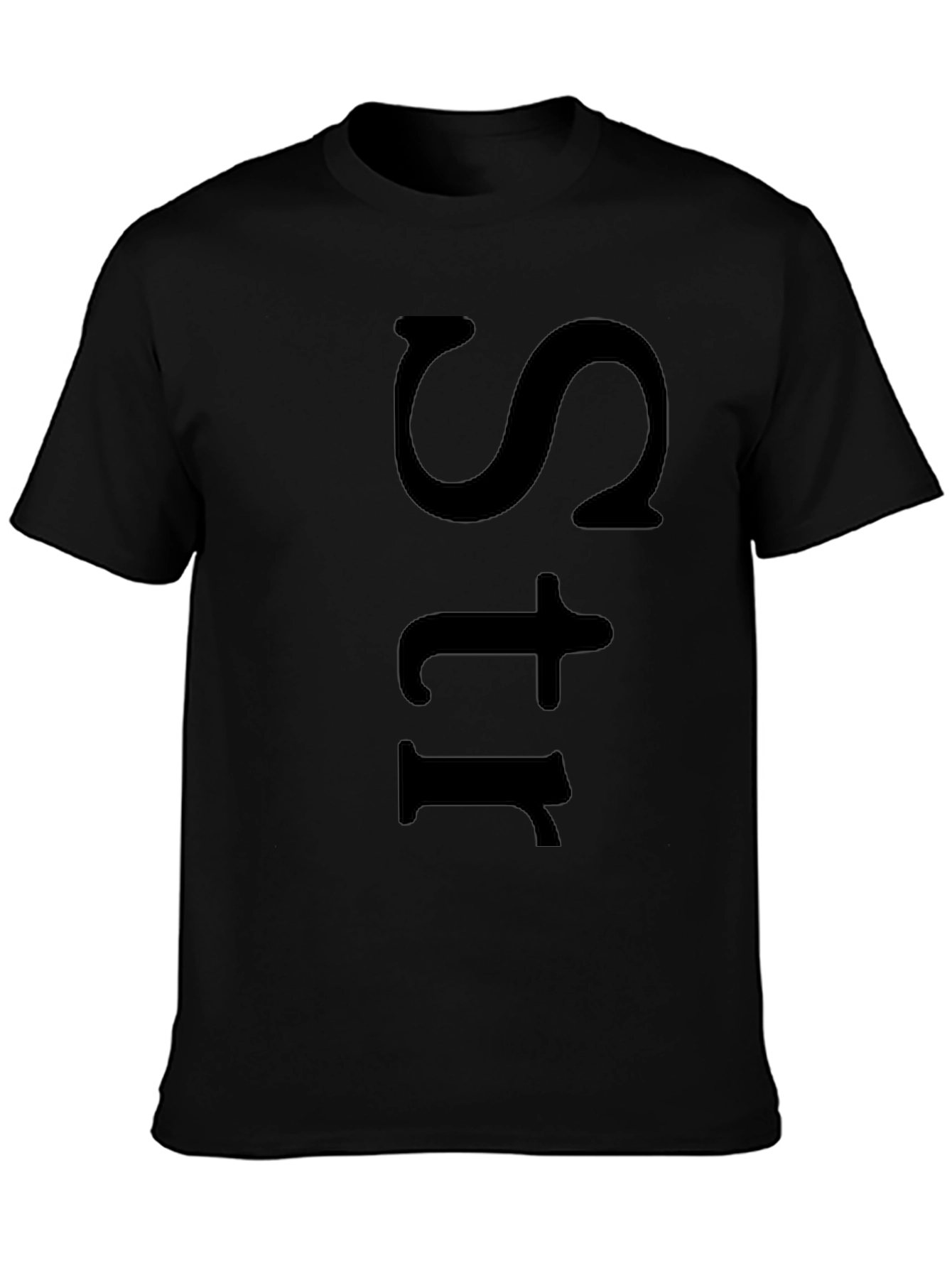 Mens Black Str Graphic Tee