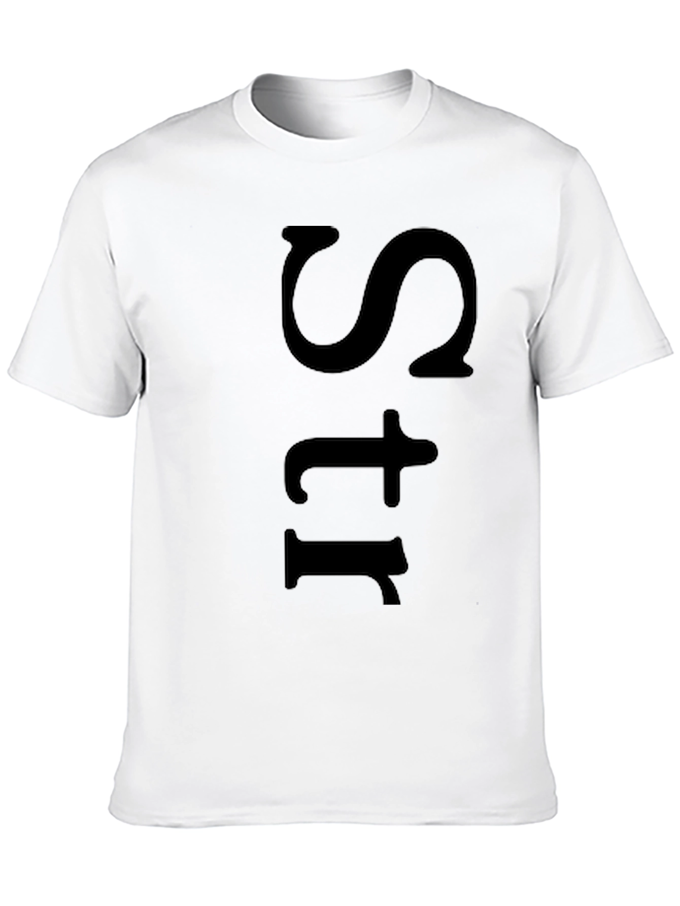 Mens Black Str Graphic Tee