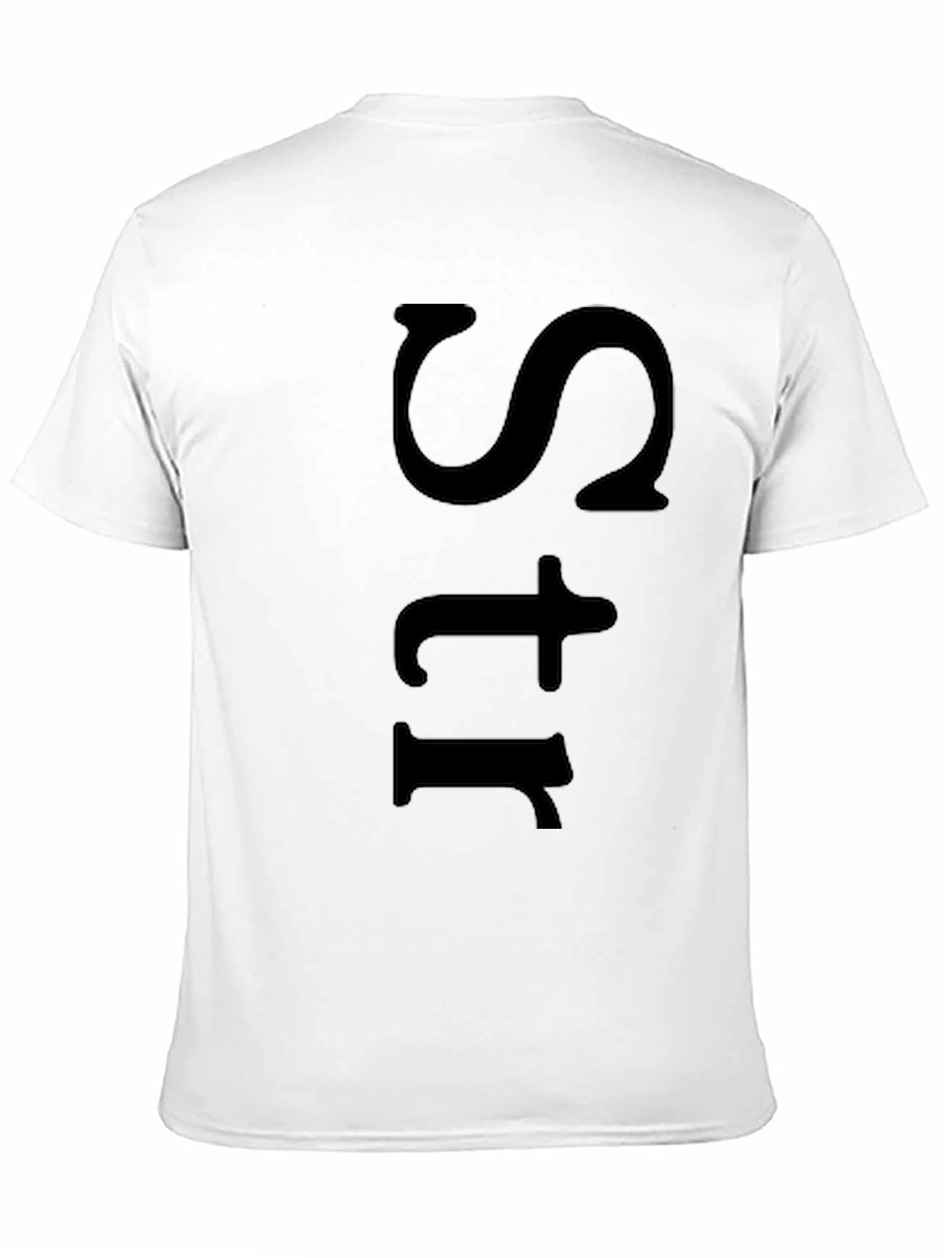 Mens Black Str Graphic Tee