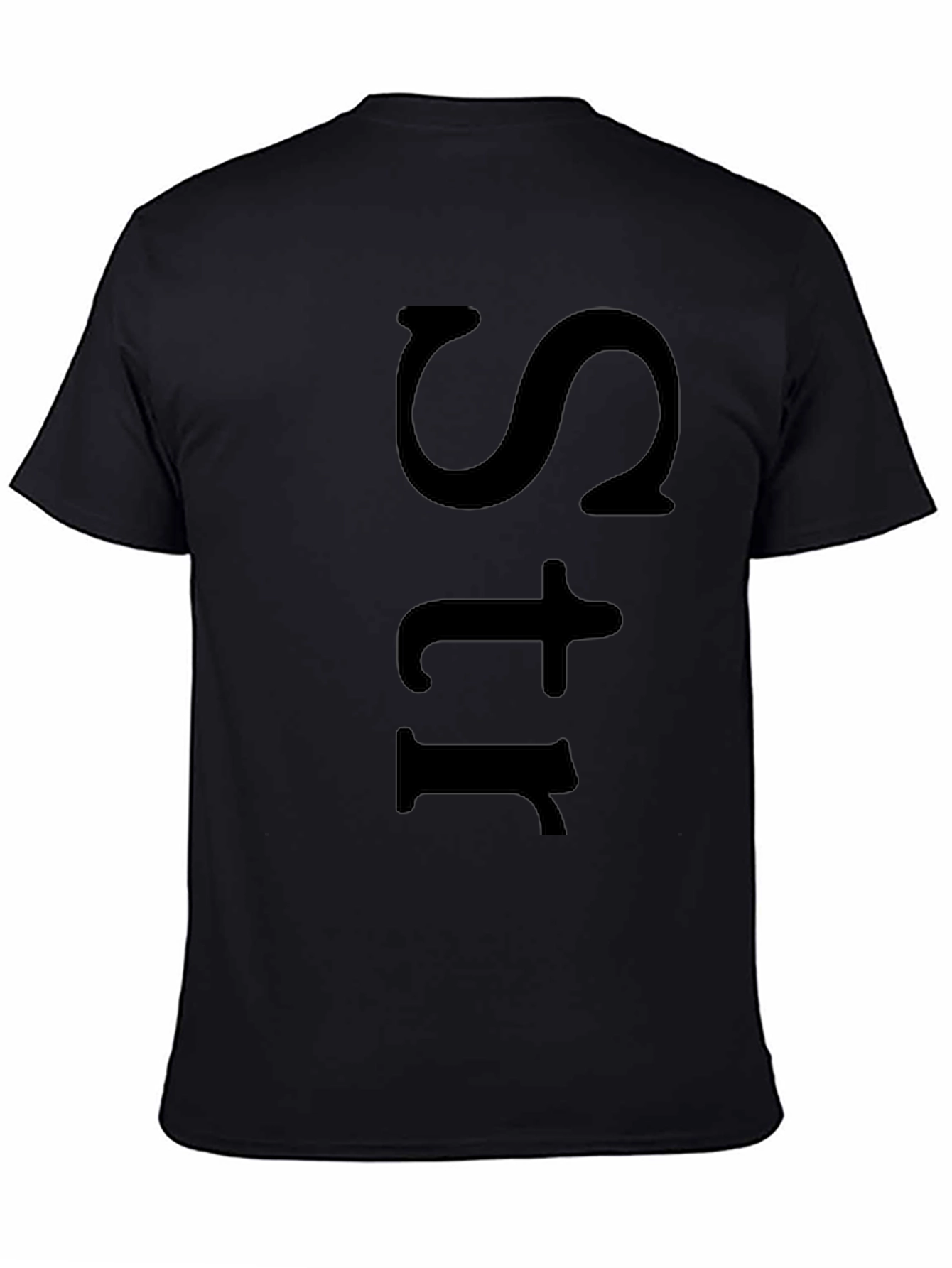 Mens Black Str Graphic Tee