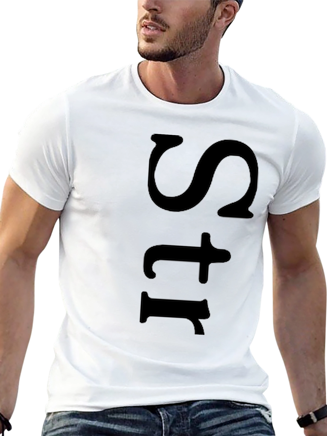 Mens Black Str Graphic Tee