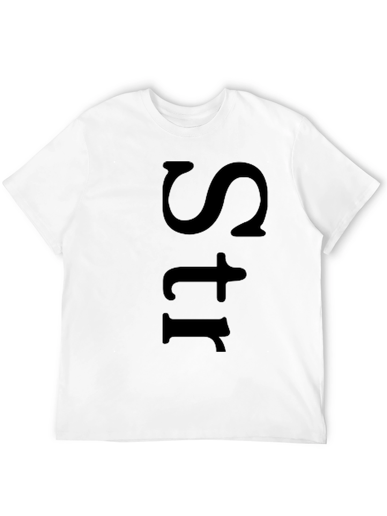 Mens Black Str Graphic Tee