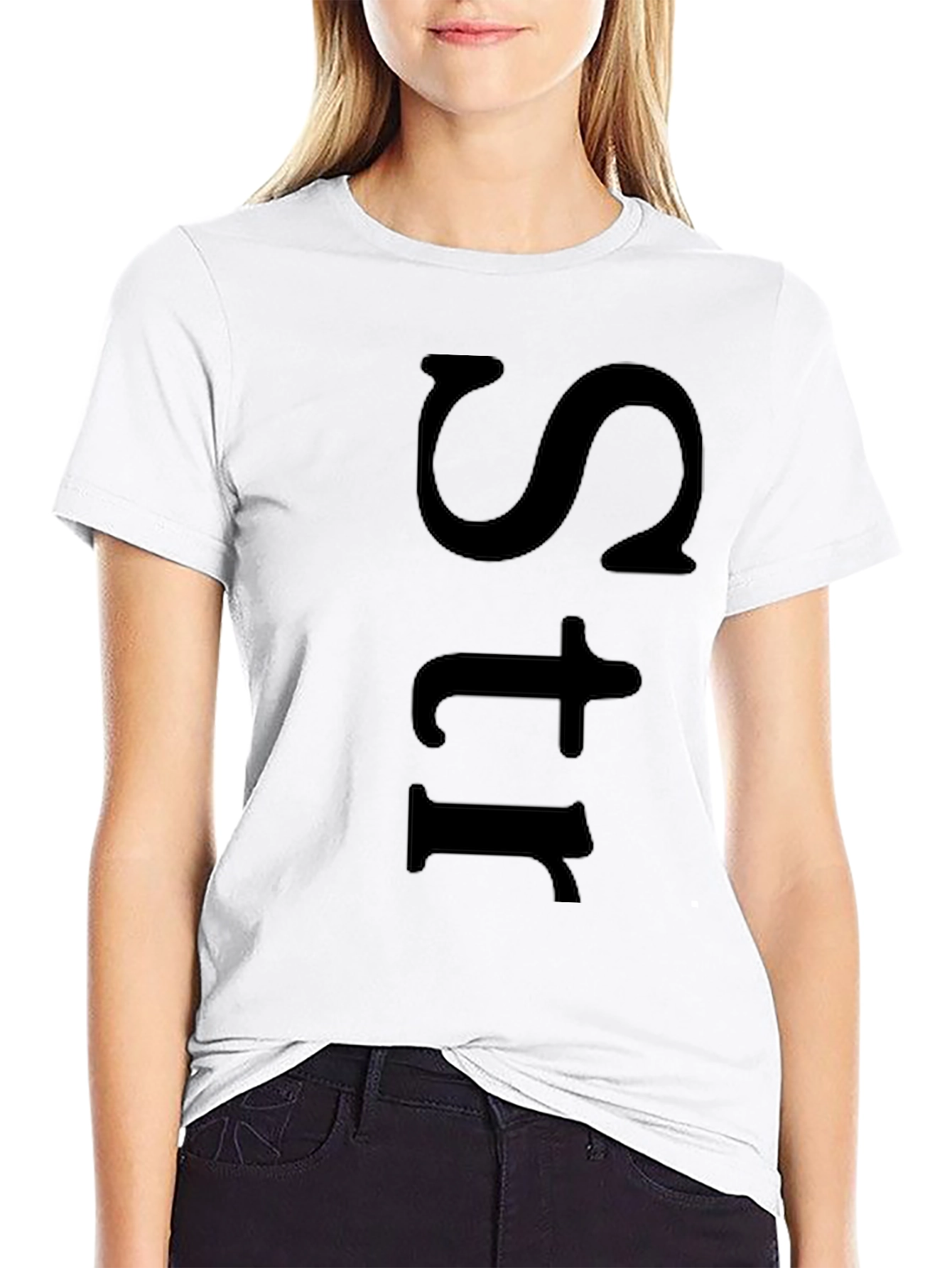 Mens Black Str Graphic Tee