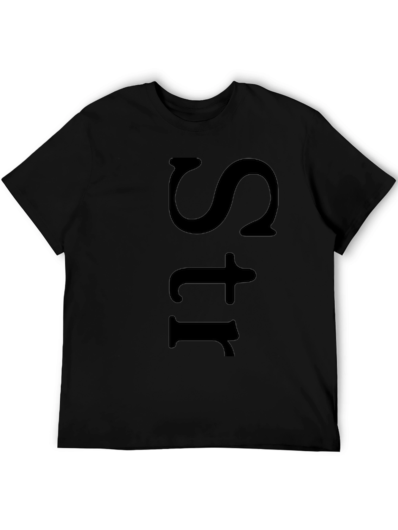 Mens Black Str Graphic Tee