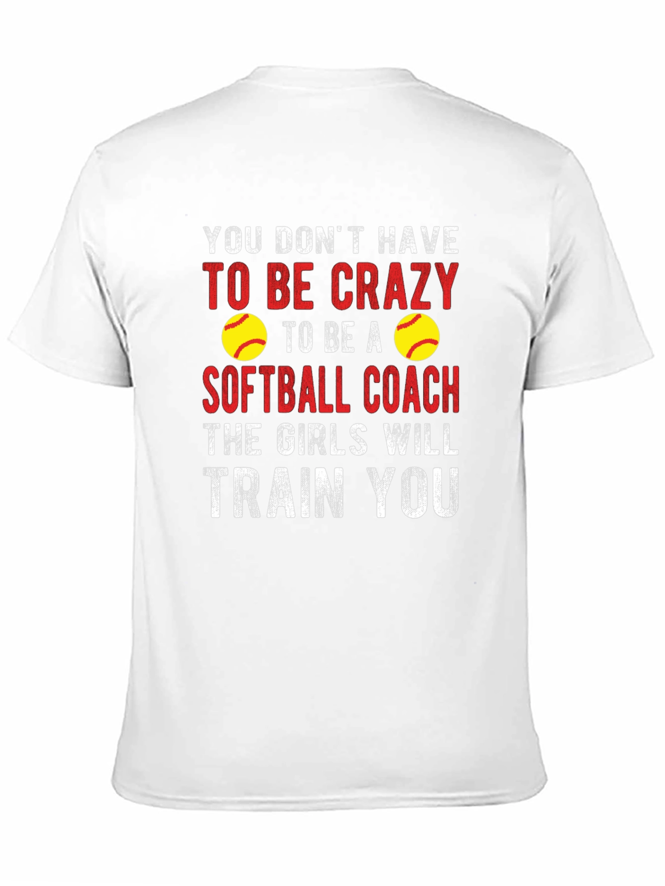 Crazy Softball Coach Graphic Tee