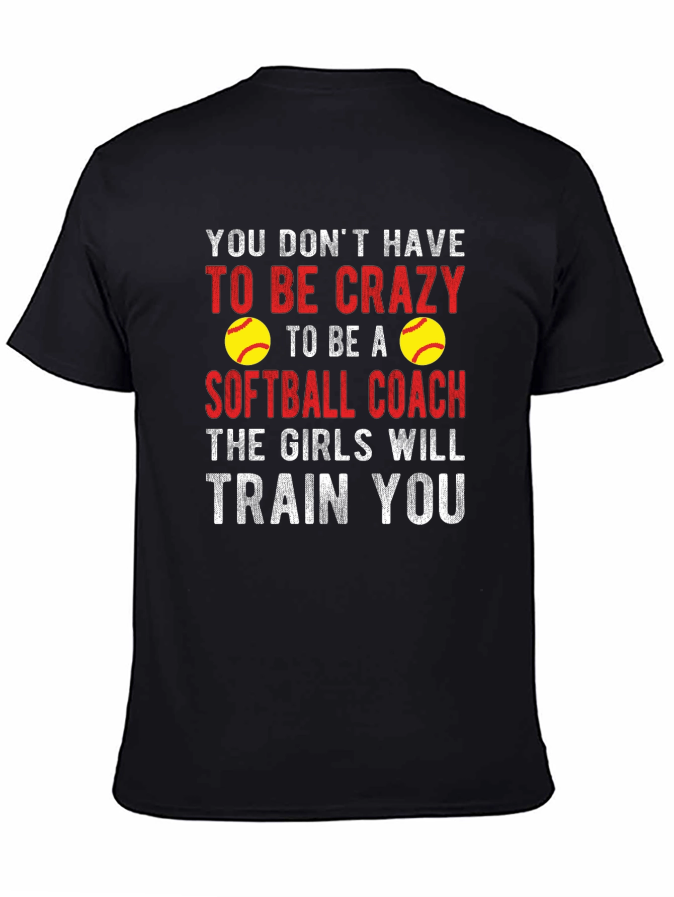Crazy Softball Coach Graphic Tee