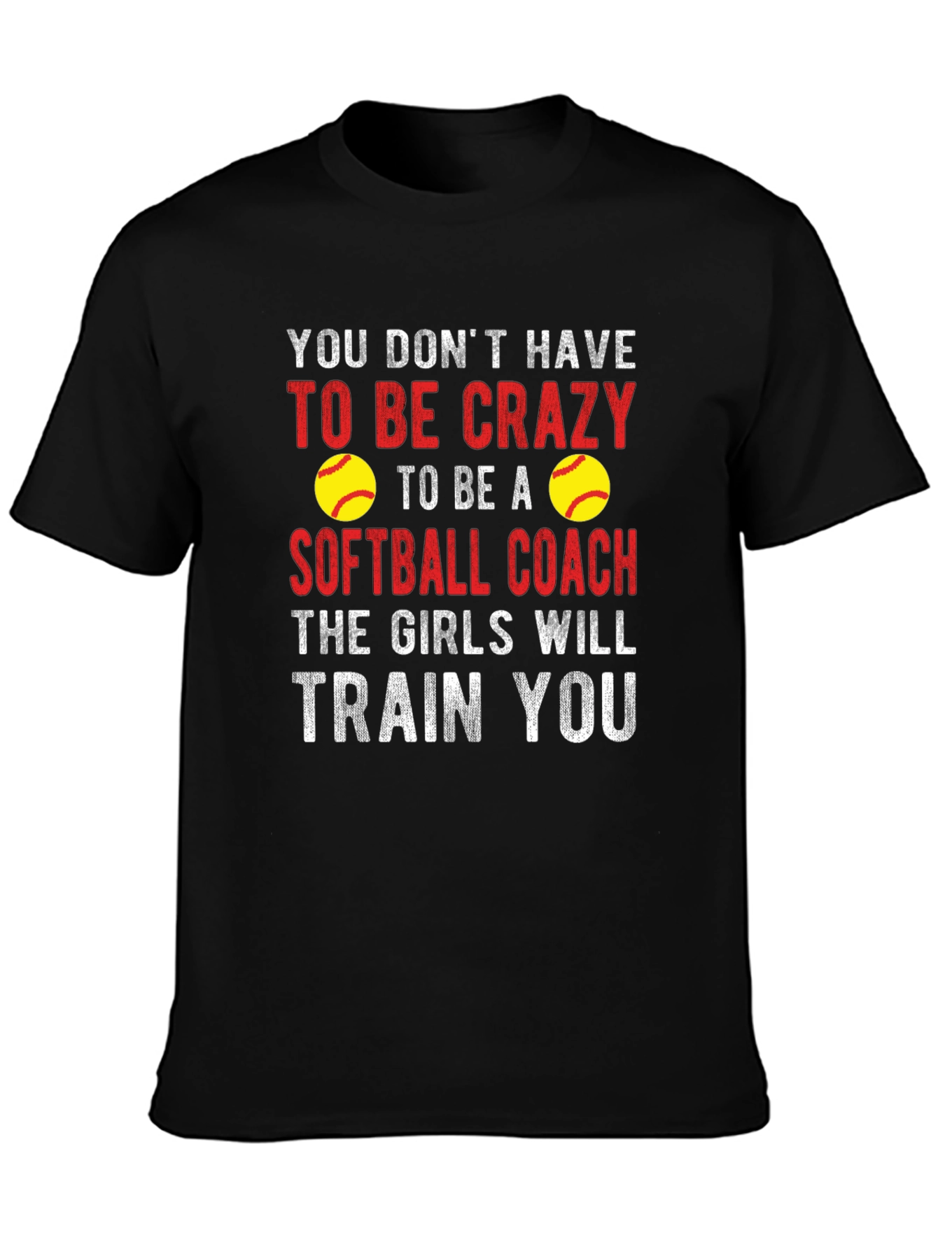 Crazy Softball Coach Graphic Tee