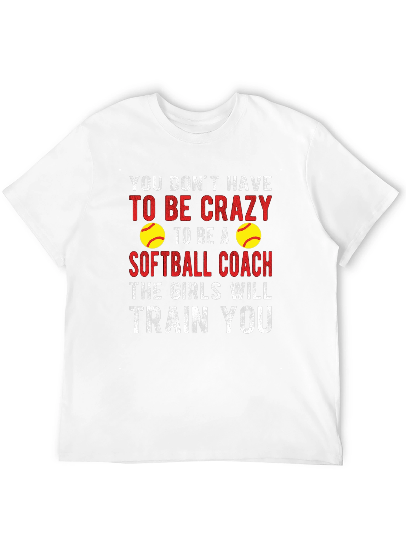 Crazy Softball Coach Graphic Tee