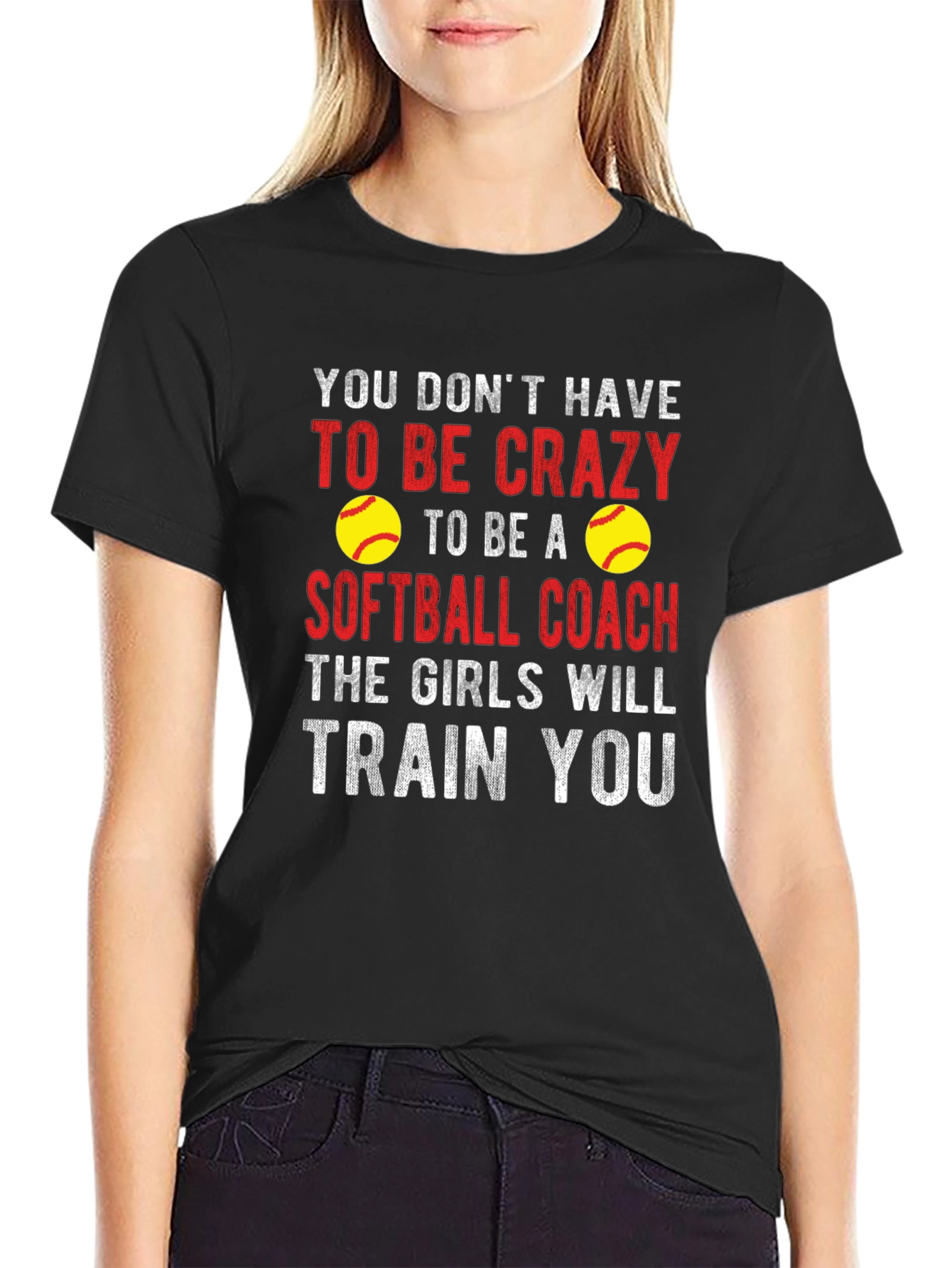Crazy Softball Coach Graphic Tee