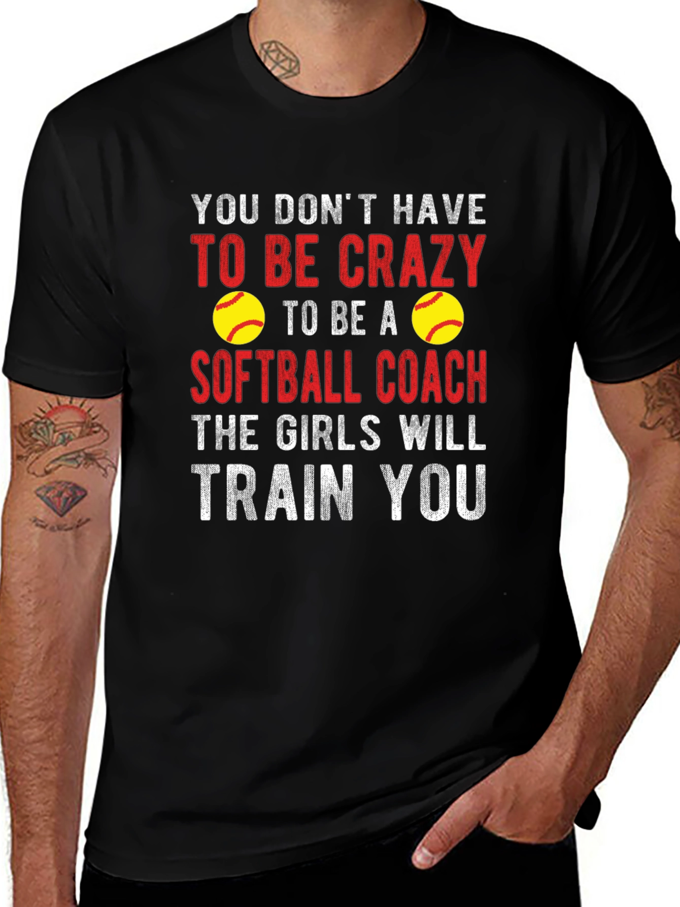 Crazy Softball Coach Graphic Tee