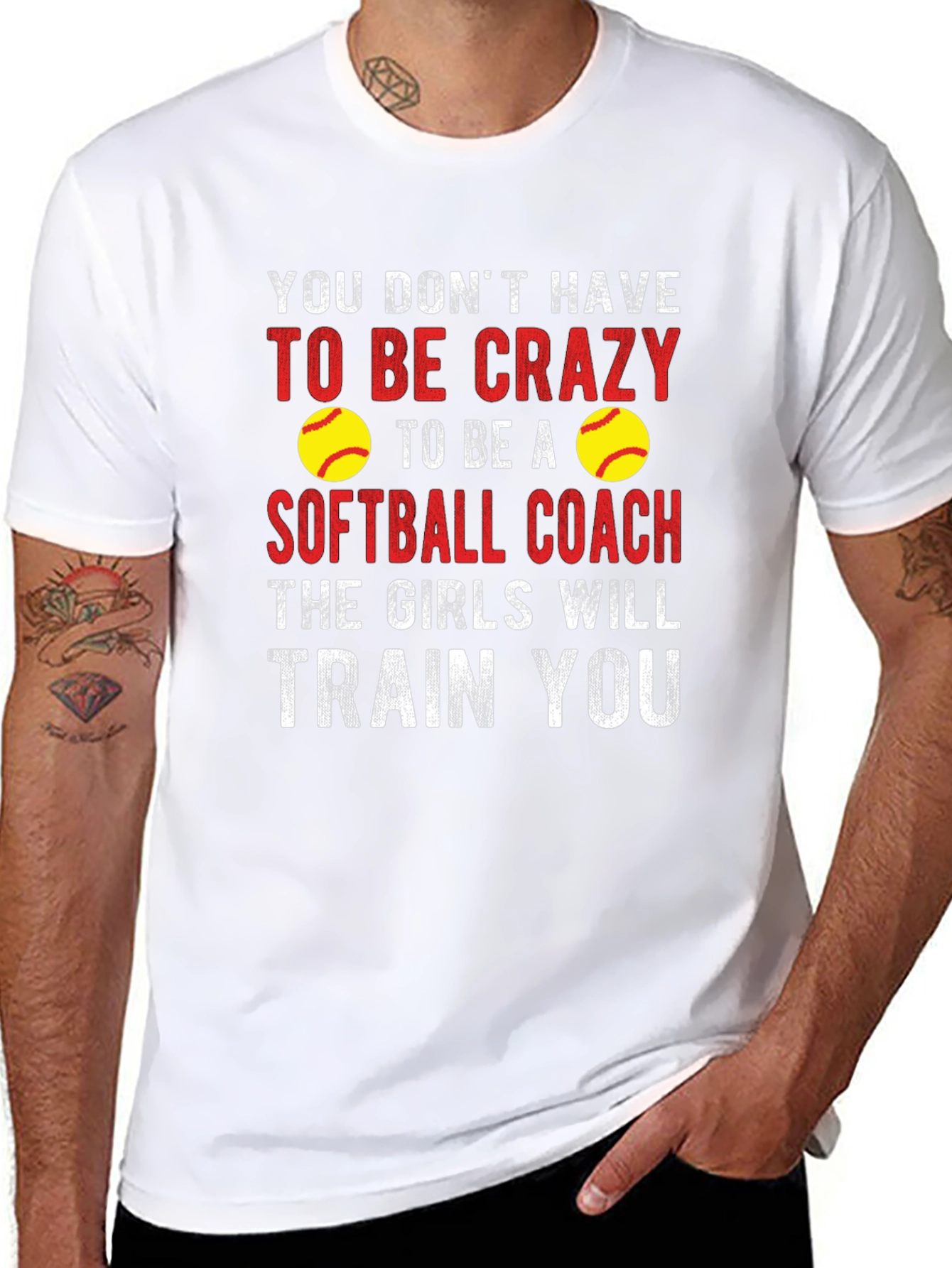 Crazy Softball Coach Graphic Tee