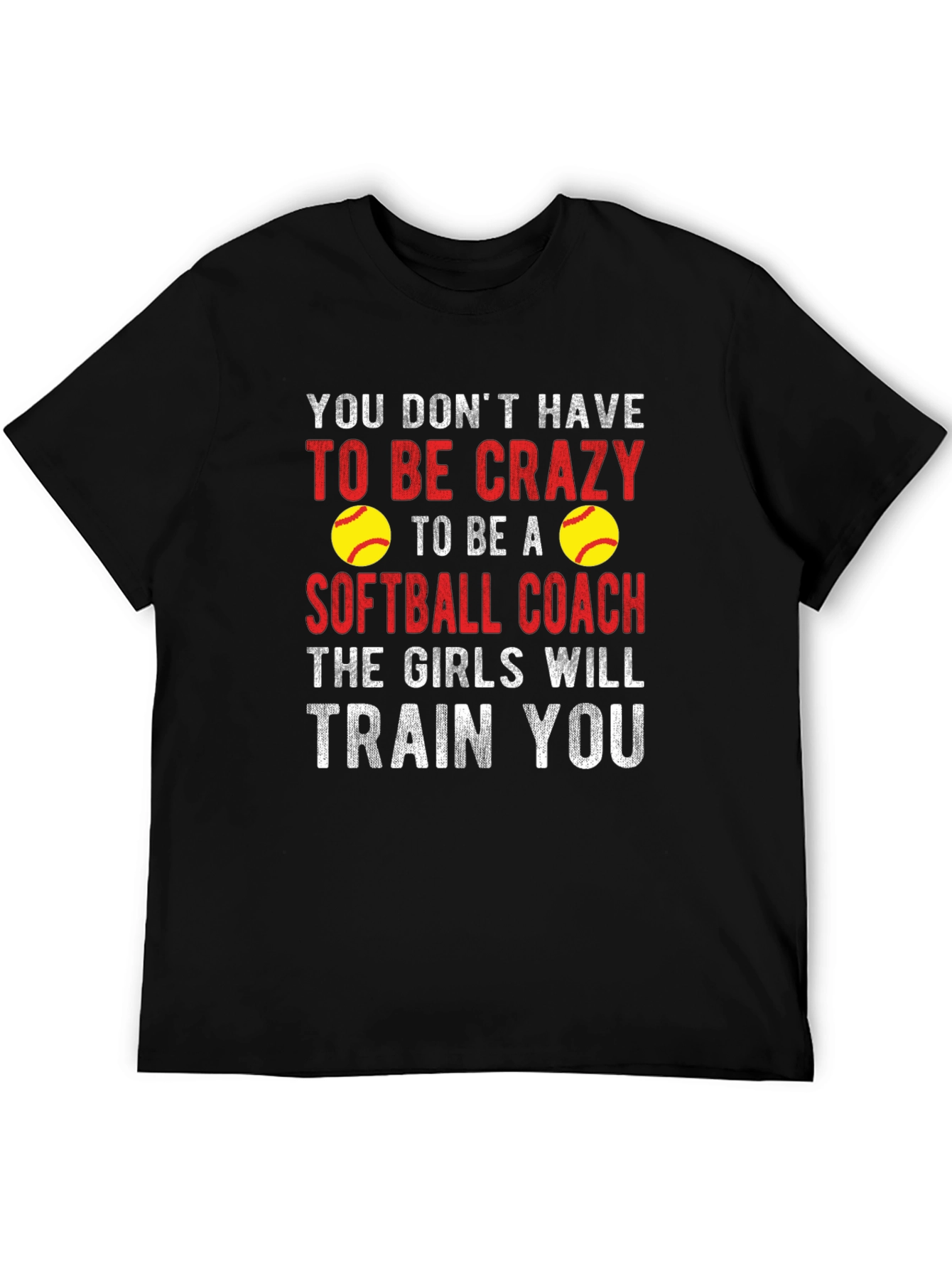 Crazy Softball Coach Graphic Tee